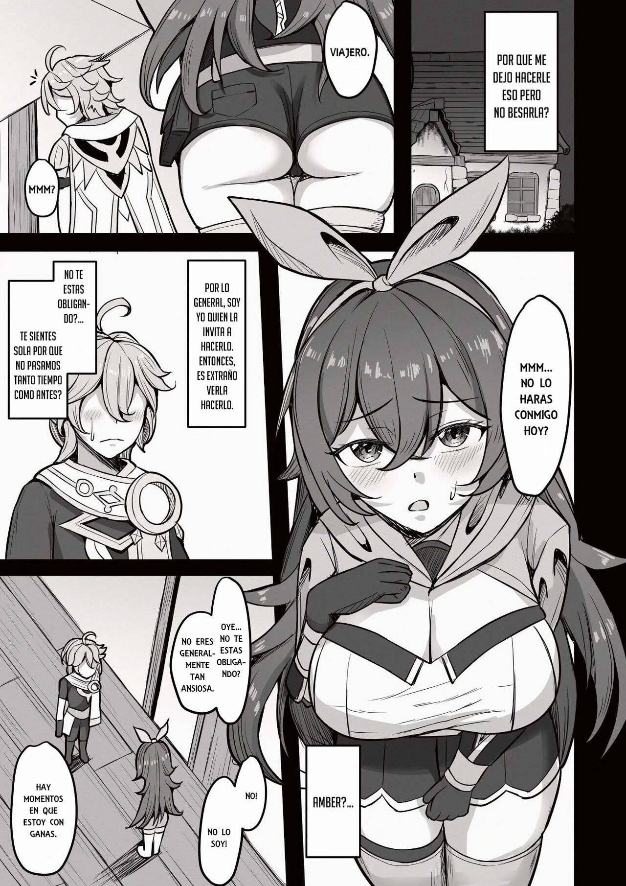 [Mumei Kibou (Nantoka)] Boku, Hontou wa Mona no Koto ga Suki nanda (Genshin Impact) [Spanish] [Digital] 图片编号 10