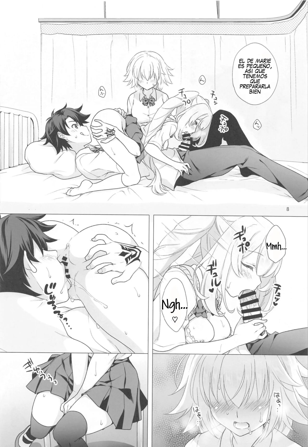 [Marimo-ya (Mori Marimo)] CHALDEA GIRLS COLLECTION Jeanne & Marie Motto Seifuku H Shimakuru Hon (Fate/Grand Order) [Spanish] numero di immagine  7