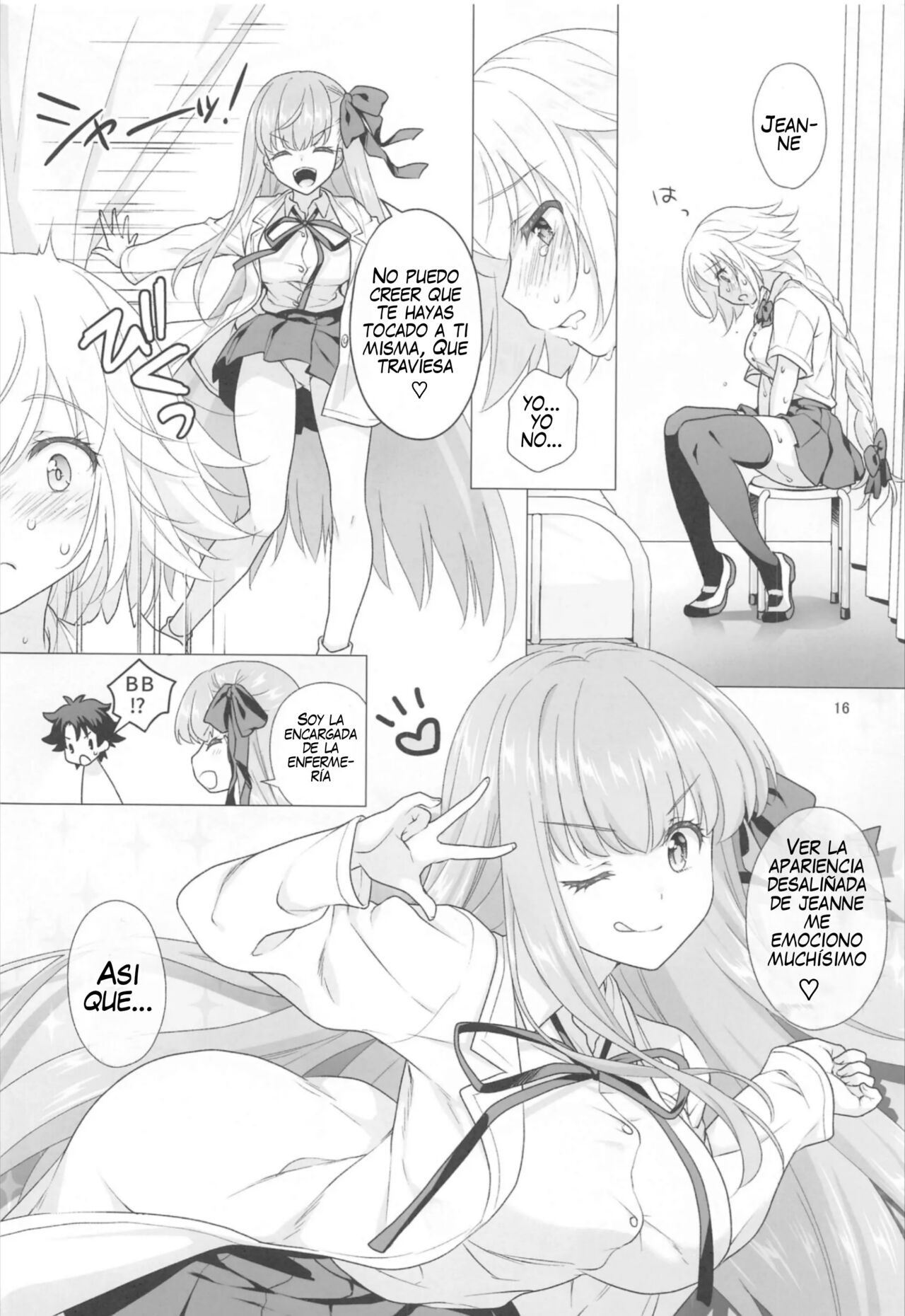 [Marimo-ya (Mori Marimo)] CHALDEA GIRLS COLLECTION Jeanne & Marie Motto Seifuku H Shimakuru Hon (Fate/Grand Order) [Spanish] numero di immagine  15
