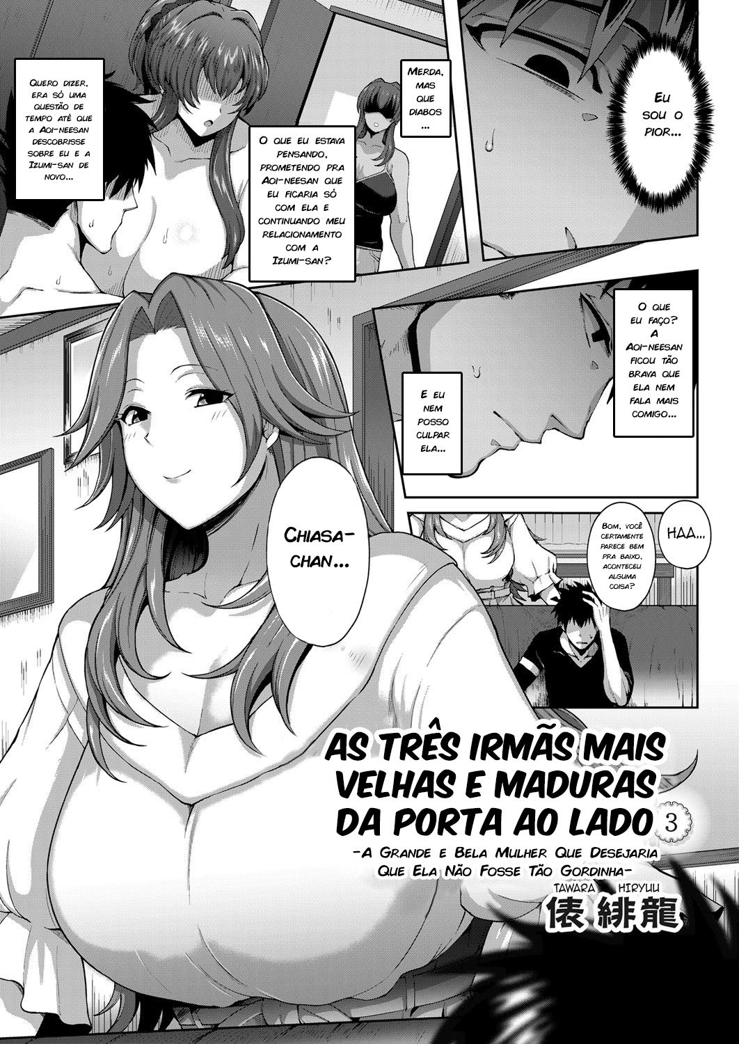 [Tawara Hiryuu] Toshiue Zukushi Jukushita Sanshimai 3 -Jukujo no Muttsuri Sukebe Niku- | As Três Irmãs Mais Velhas e Maduras da Porta ao Lado Cap. 03 (COMIC Grape Vol. 63) [Portuguese-BR] [zk3y] 画像番号 1