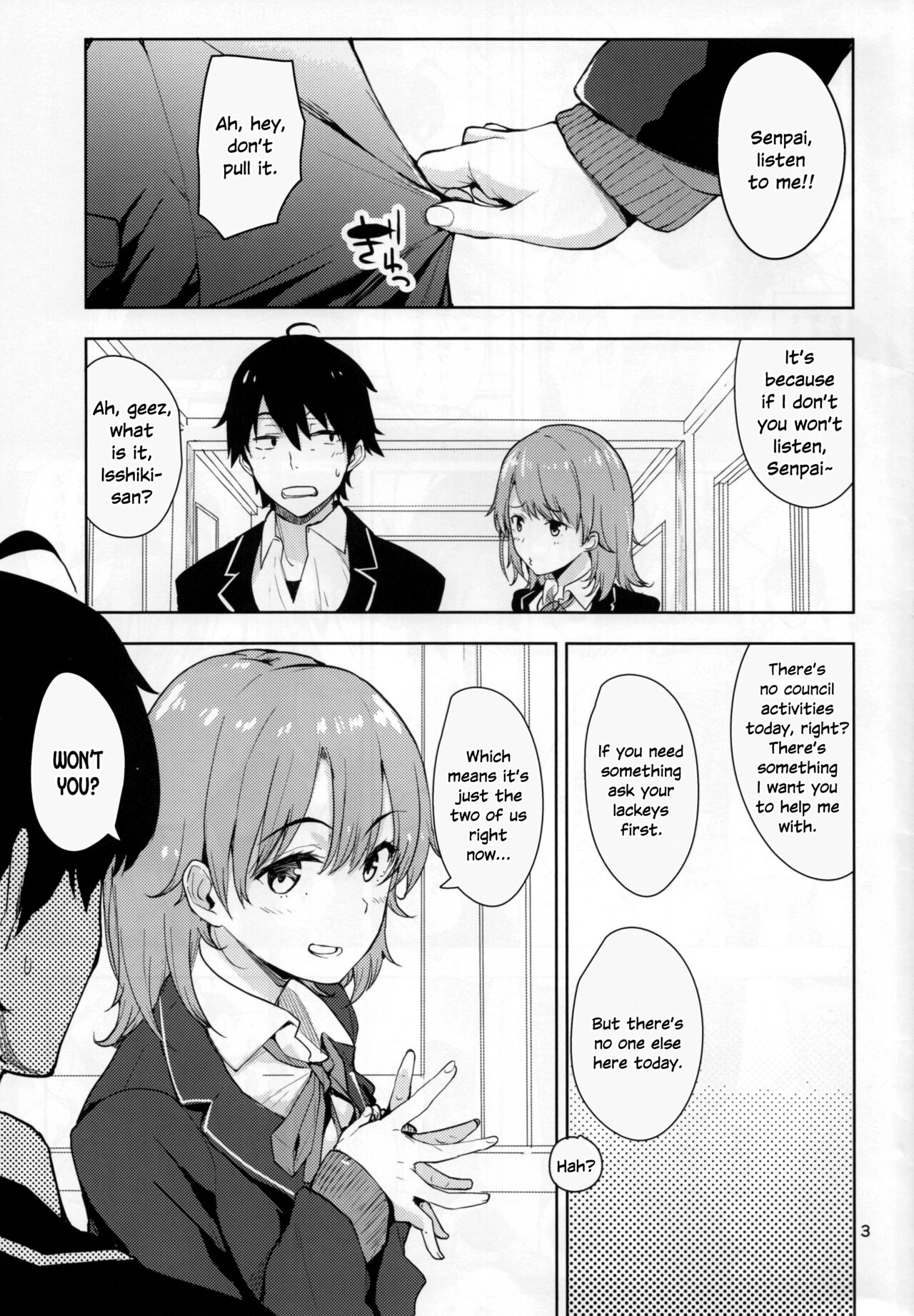 (C88) [AMAYADORI+ (Harenochiame)] Irohas ga Azatoi Hon (Yahari Ore no Seishun Love Come wa Machigatteiru.) [English] [SDTLs] 画像番号 2