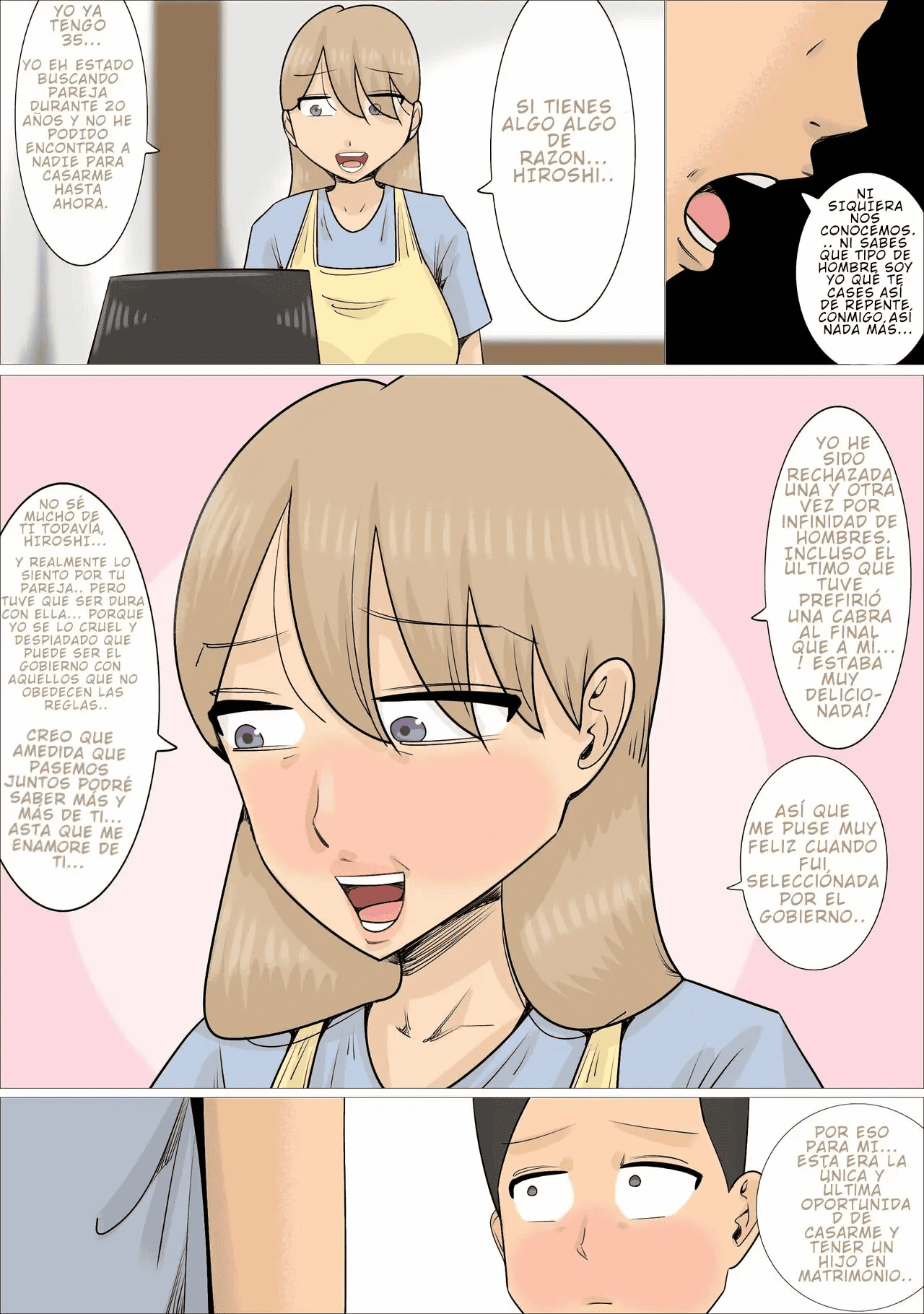 [Penchapen] Kyouseiteki ni Jukujo to Kekkon Kozukuri Saserareru Watashi no Kareshi. | Mi Novio Es Forzado a Casarse Con Una Mujer Mayor Y Tener Un Hijo Con Ella.  [Spanish] [El super Saiyan pajero] 图片编号 12