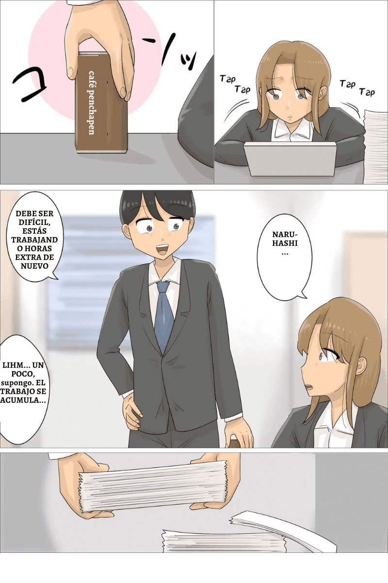 [Penchapen] Enkyori Renai Chuu ni Dokushin Oba-san o Ninshin Sasete Shimatta. | En Una Relación a Distancia Dejé Embarazada a Mi Jefa Soltera [Spanish] image number 2