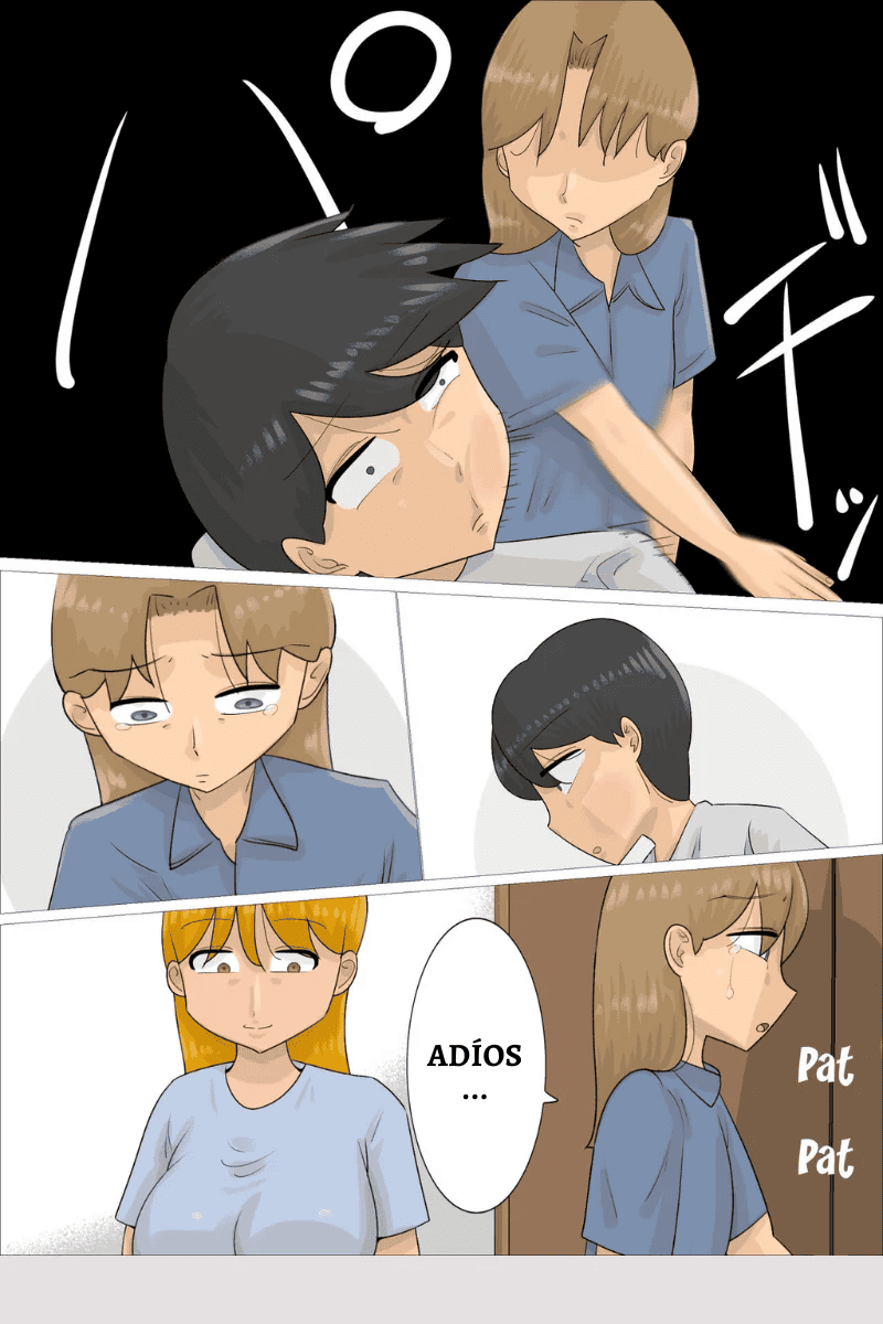 [Penchapen] Enkyori Renai Chuu ni Dokushin Oba-san o Ninshin Sasete Shimatta. | En Una Relación a Distancia Dejé Embarazada a Mi Jefa Soltera [Spanish] image number 39