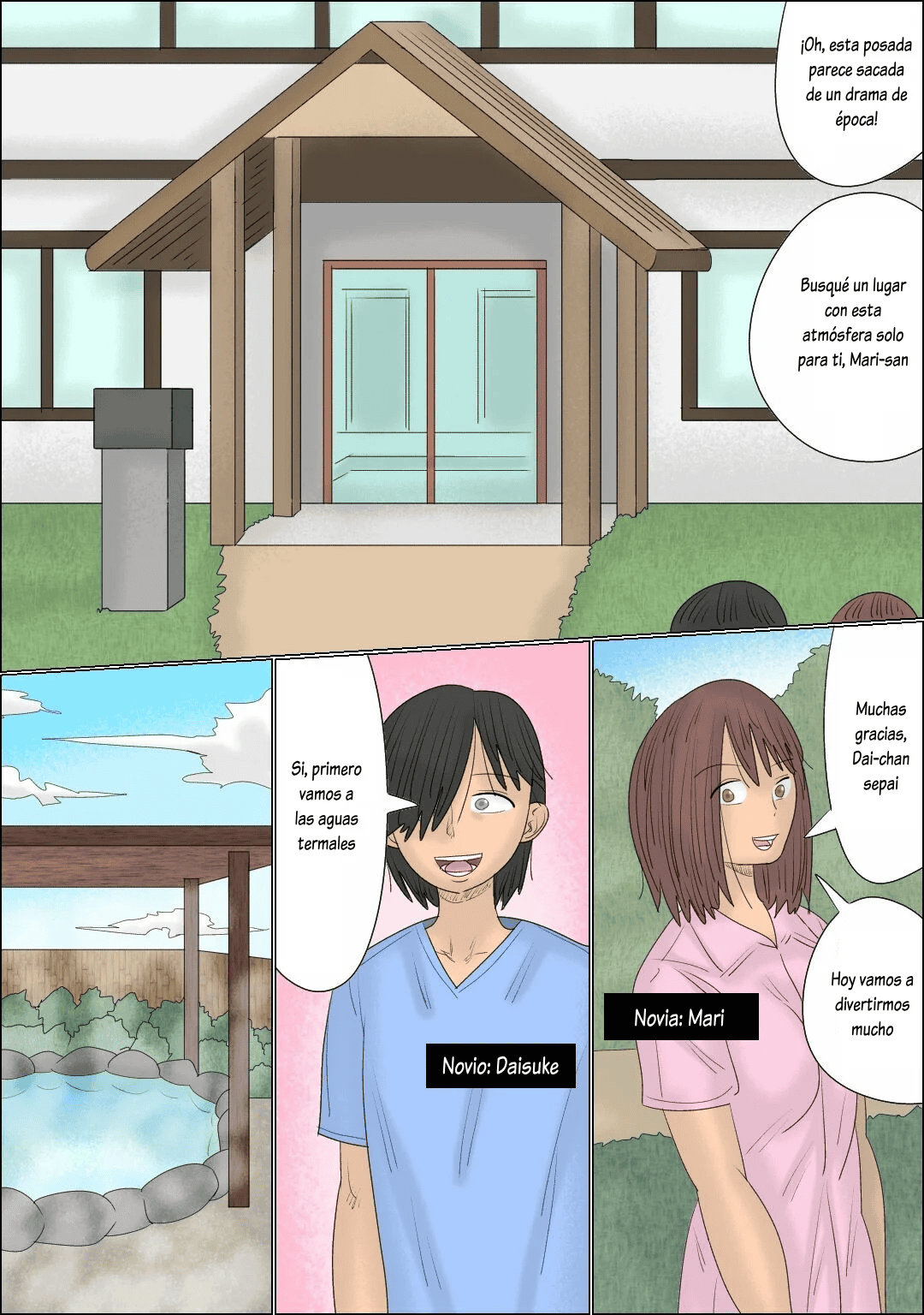 [Penchapen] Kanojo no Mae de Yuna-tachi ni Osowareta Onsen Ryokou [Spanish] 画像番号 2