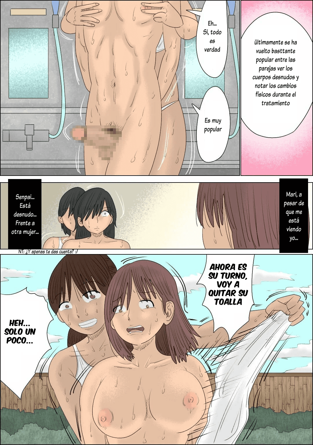 [Penchapen] Kanojo no Mae de Yuna-tachi ni Osowareta Onsen Ryokou [Spanish] 画像番号 19