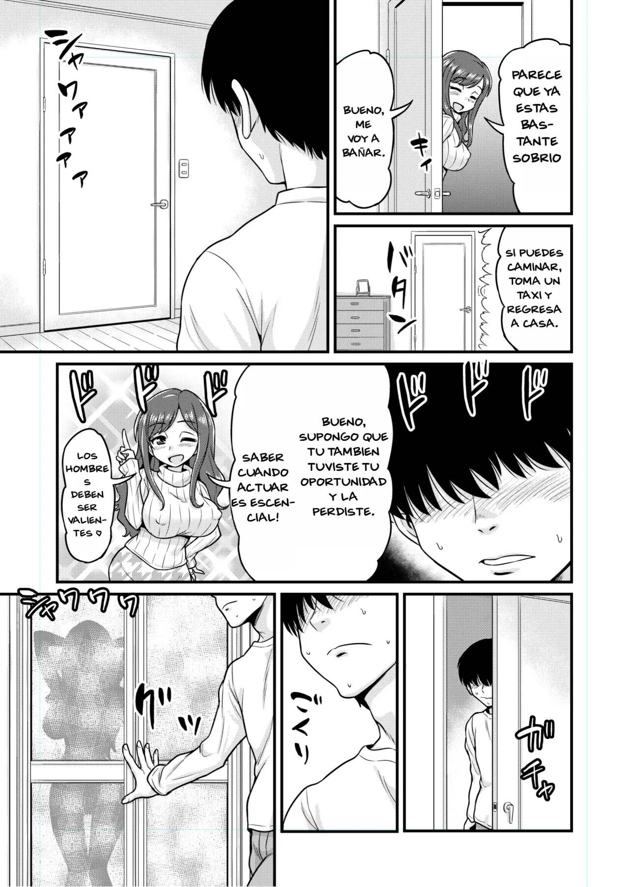[Chimamire Yashiki (Gachonjirou)] Uwaki Hitozuma Nama Nakadashi Ottori Seiso Kakure Inran Hitozuma to Okute Dotei Otaku-kun | Married woman receives a creampie from an Otaku [Spanish] image number 6