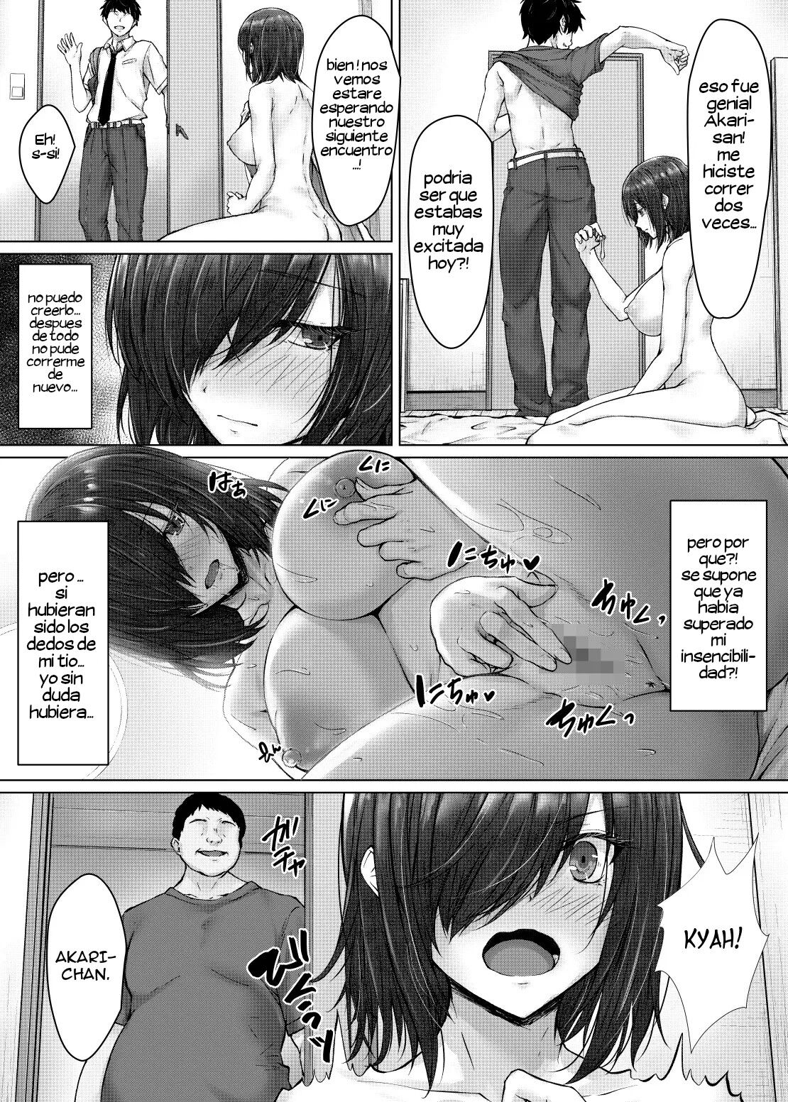 [Hachimitsu Joystick (Sui-en)] Kareshi ja Ikenai Kyonyuu Meikko, Dai Kirai na Oji-san no Sei Kaihatsu Massage ni Ochiru [Spanish] 画像番号 39