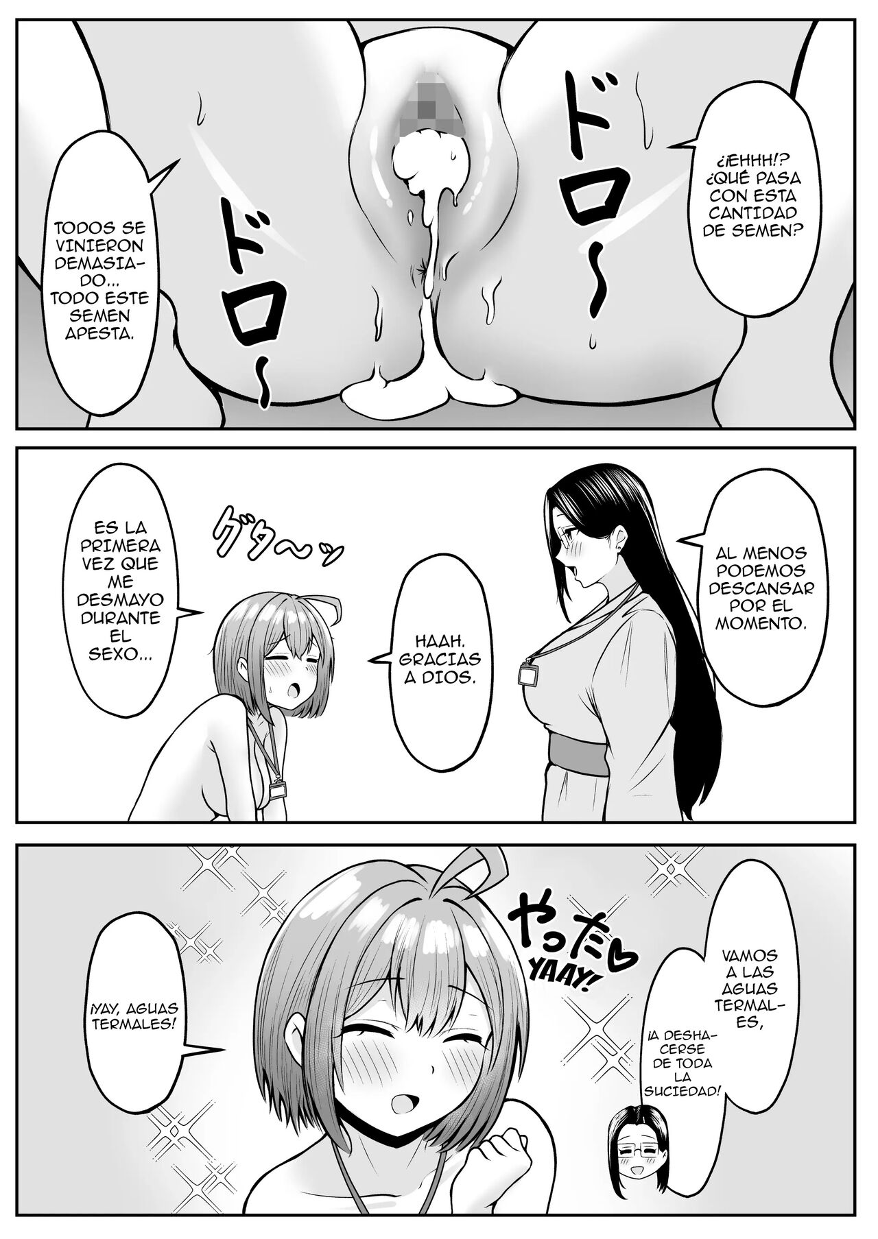 [Nekomimi to Kuro Mask (cielo)] Watashi no Haizoku Saki wa Seishori-ka 2 ~Natsu no Shain Ryokou Hen~ [Spanish] imagen número 39