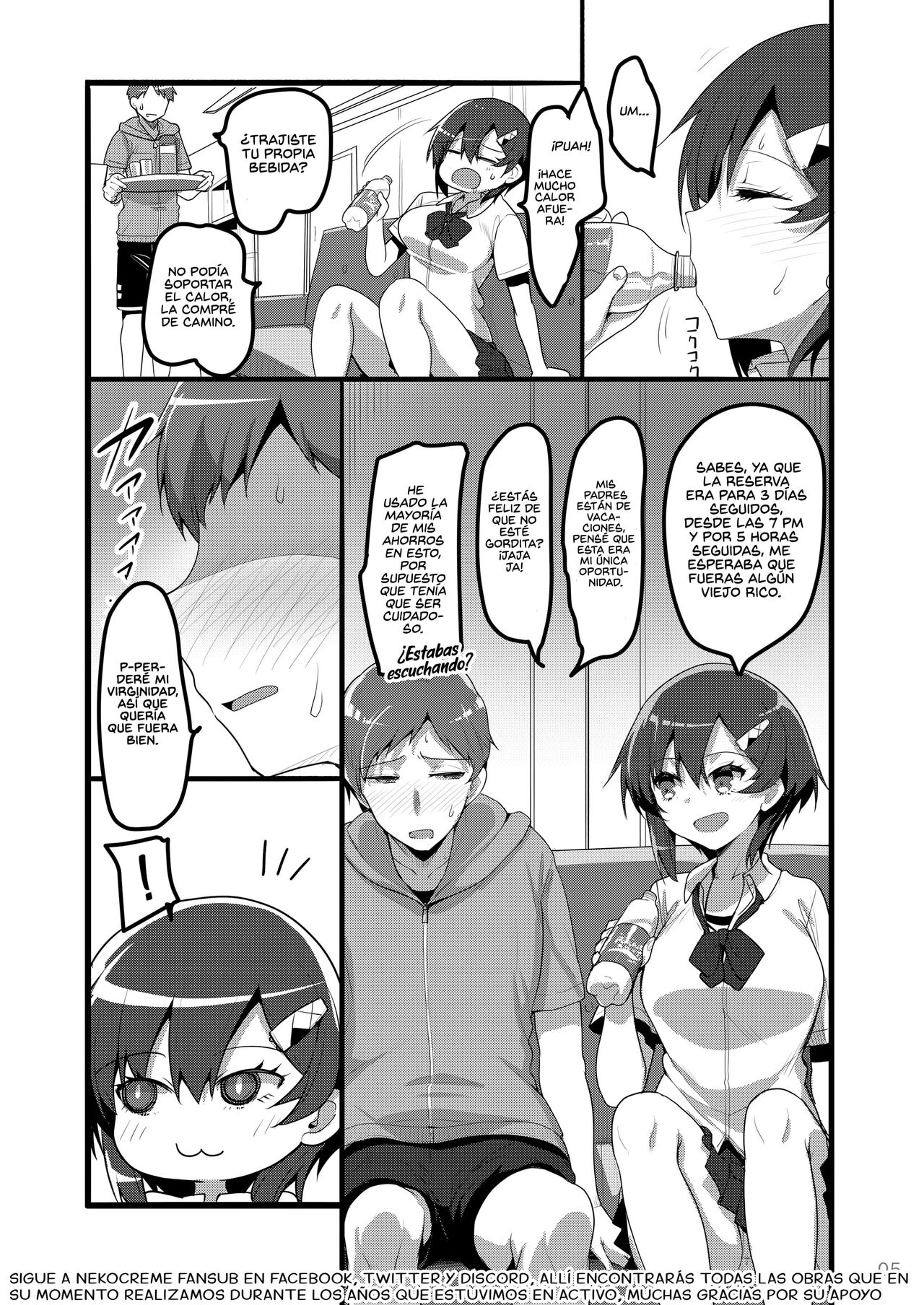 [65535th Avenue. (Akahito)] Ecchi na Omise ni Denwa shitara Classmate ga Dete kita Hanashi | Cuando Llamé a una Puta, Apareció mi Compañera de Clase [Spanish] [NekoCreme] [Digital] imagen número 5