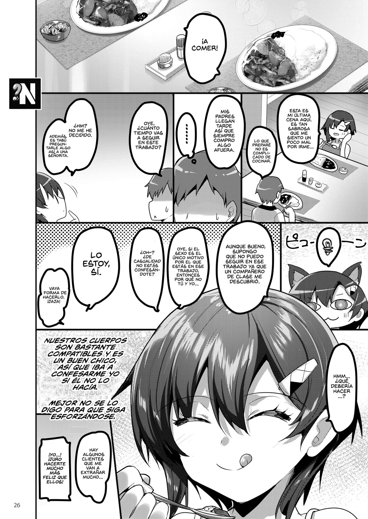 [65535th Avenue. (Akahito)] Ecchi na Omise ni Denwa shitara Classmate ga Dete kita Hanashi | Cuando Llamé a una Puta, Apareció mi Compañera de Clase [Spanish] [NekoCreme] [Digital] imagen número 26