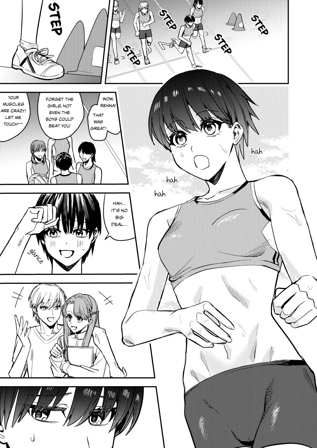 [Amuai Okashi Seisakusho (Betty, Totoyasu)] Rikujoubu no Ore ga Onna ni Sarete Kairaku ni Ochiteiku Ohanashi |  | How I Was Turned Into A Woman, Left The Track Team, And Became A Slut [English] {Sankaku Scans} 图片编号 3