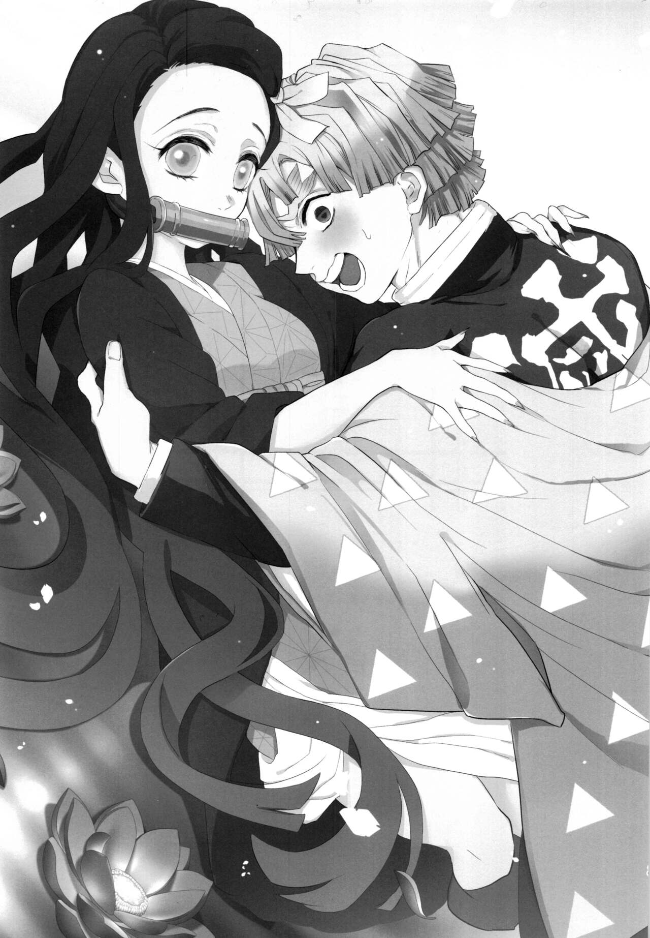 (Nichirin Kitan 17) [Shucchou  Tent Hari (Manjuu, Mi☆)] Kimi to Futari, Yoru no Hate made. |  跟妳一起，直到黑夜盡頭。 (Kimetsu no Yaiba) [Chinese] [禁漫漢化組] Bildnummer 2