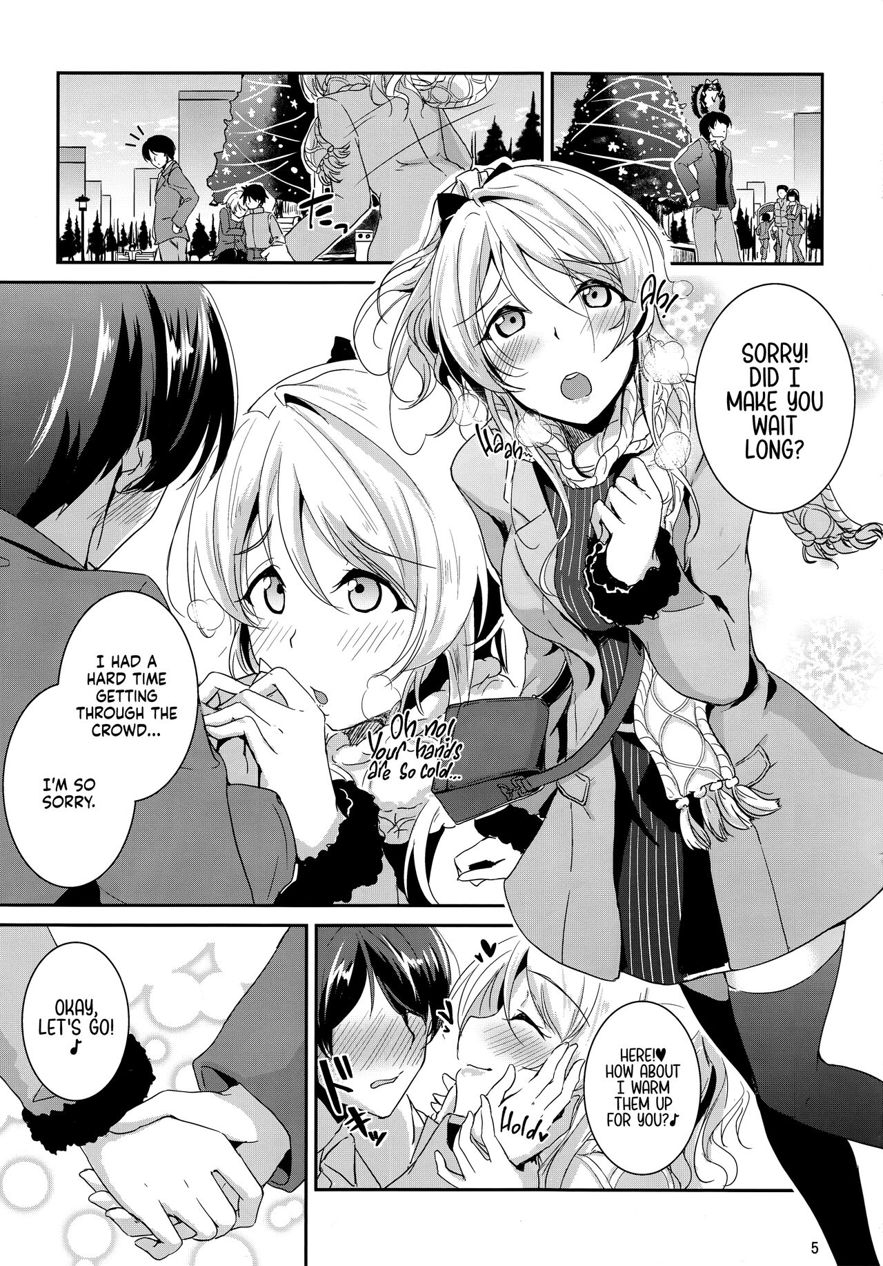 (C89) [Nuno no Ie (Moonlight)] Ellie X'mas. (Love Live!) [English] [head empty] image number 4