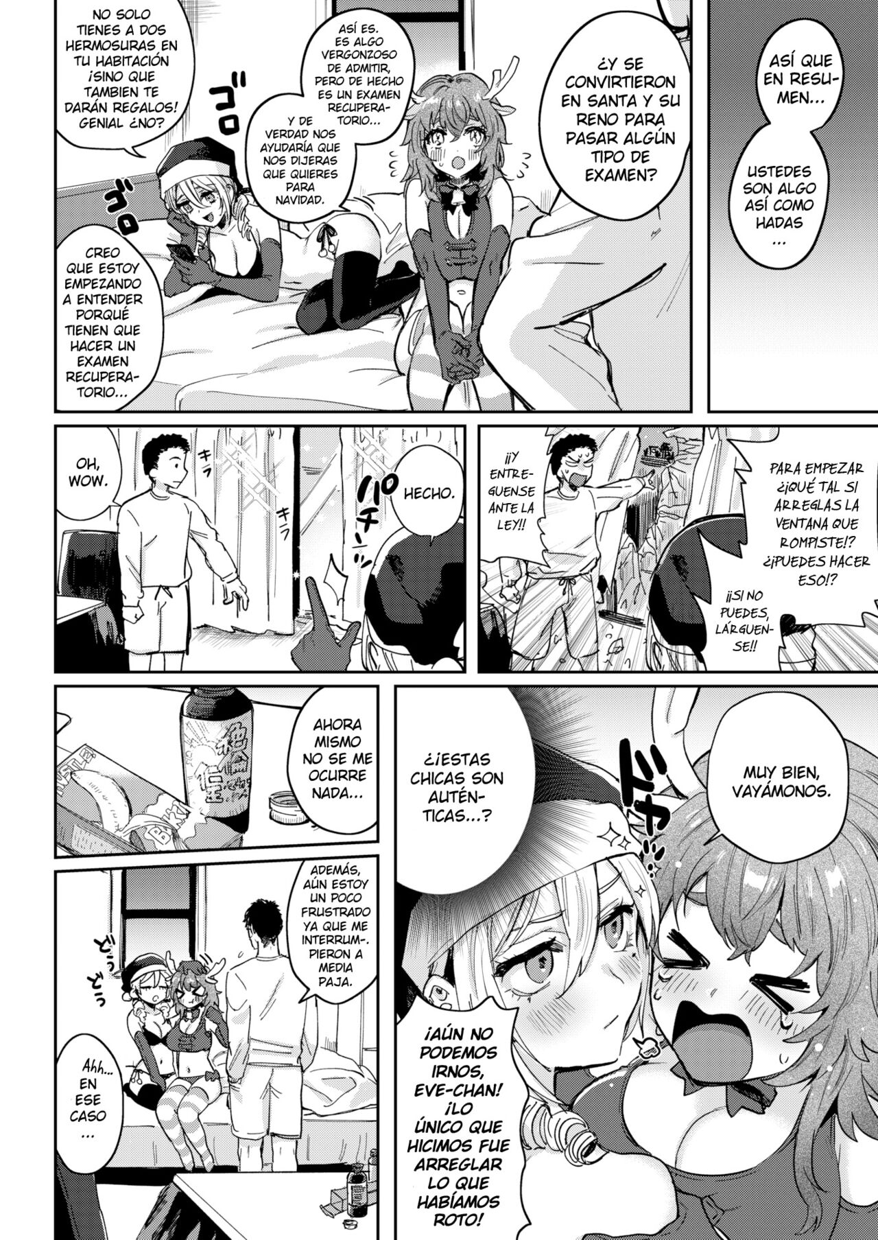 [Toyama Jigoku] Okurenbou No Santa Claus | Santa claus atrasado (COMIC Kairakuten 2020-02) [Spanish] [Digital] image number 5