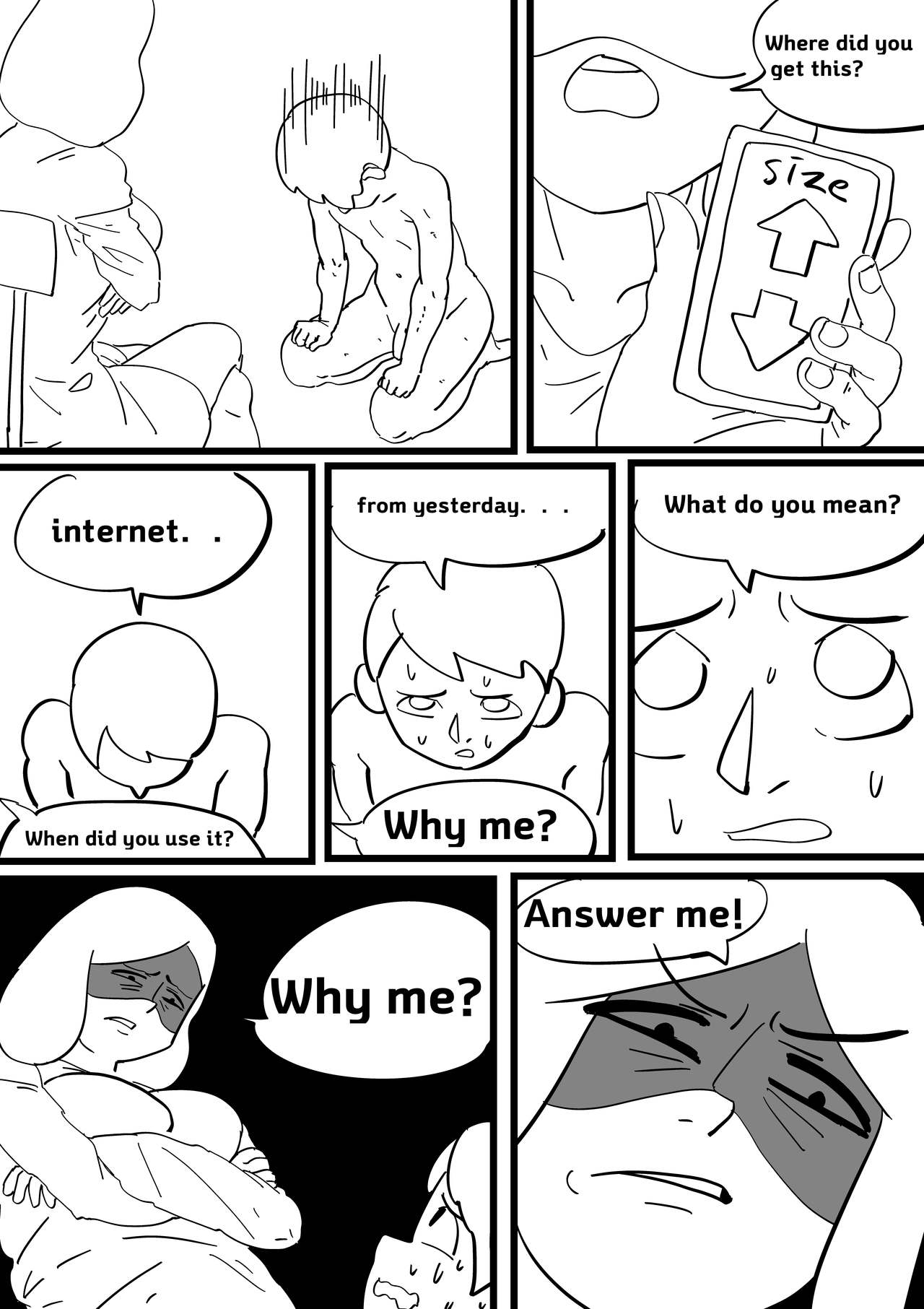 Exploration of the mother's uterus (1-7){by inside} image number 17