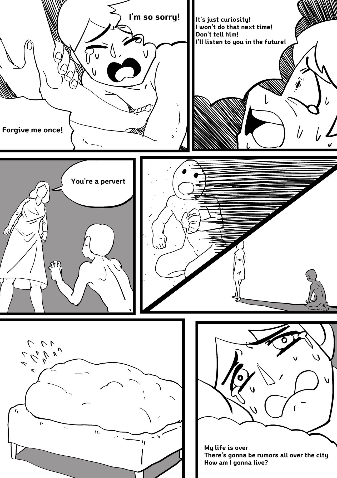 Exploration of the mother's uterus (1-7){by inside} image number 18