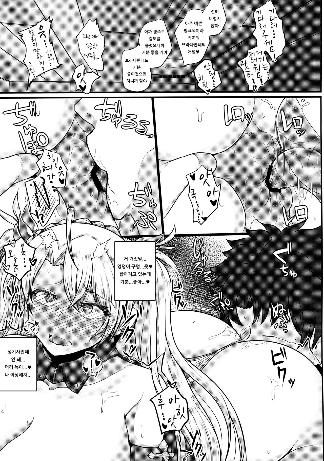 (COMIC1☆15) [Ryousangata Ponyta (Takanotume)] Bradamante ga Oshiri de OnaSuppo Suru Hon | 브라다만테가 엉덩이로 자위 서포트하는 책 (Fate/Grand Order) [Korean] [아이카츠! 갤러리] 이미지 번호 12