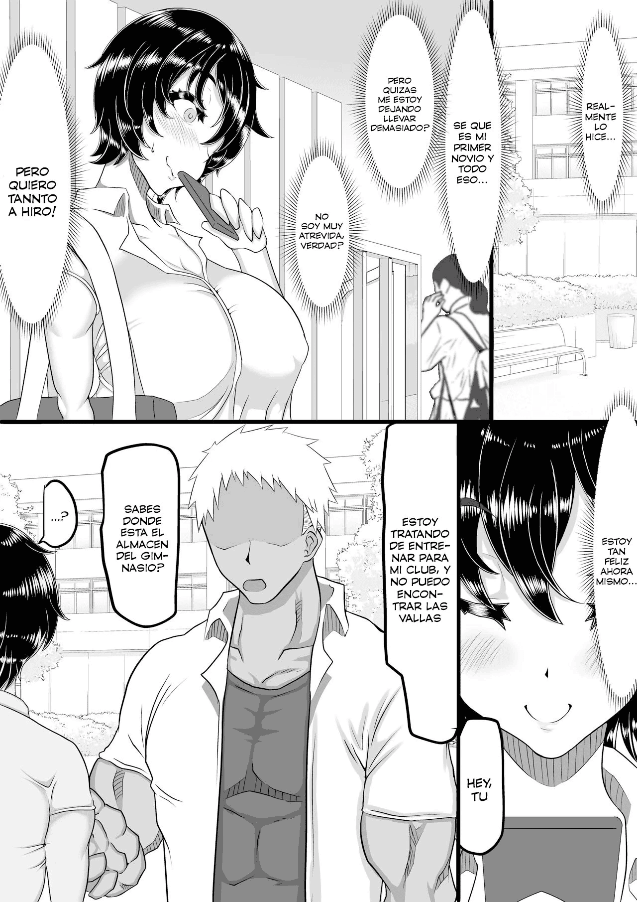 [Chae] Furin Chuudoku ni Natta Kanojo wa Yori Tsuyoi Shigeki o Motomete Netorare Douga o Kareshi ni Okuru | Una novia adicta al sexo, envia un video engañando a su novio en busca de mayores placeres [Spanish] Bildnummer 5