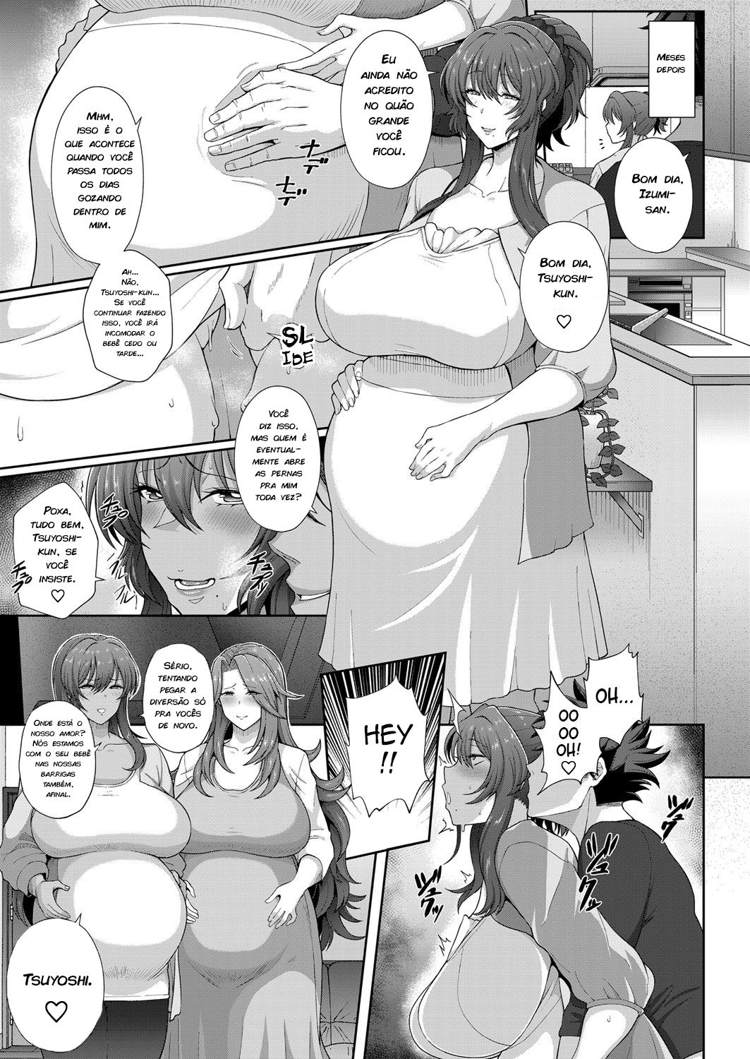 [Tawara Hiryuu] Toshiue Zukushi Jukushita Sanshimai 4 -Ore no Yome wa Dosukebe Ninpu x 3- | | As Três Irmãs Mais Velhas e Maduras da Porta ao Lado Cap. 04 (COMIC Grape Vol. 64) [Portuguese-BR] [zk3y] 21eme image