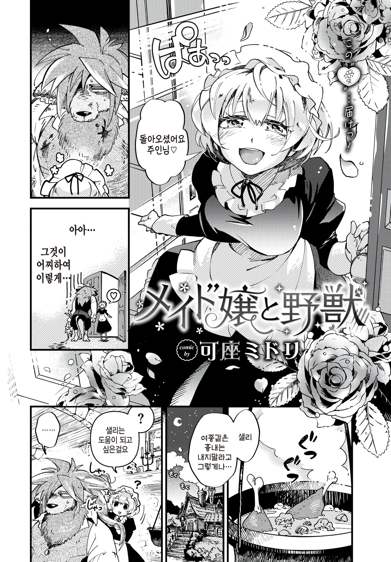[Kaza Midori] Maid jou to yajuu (COMIC BAVEL 2024-01) [Korean] 图片编号 2