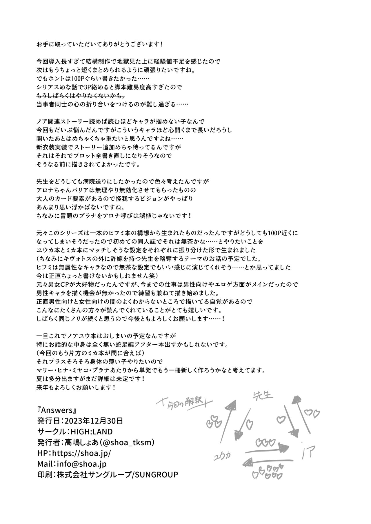 [HIGH:LAND (Takashima Shoa)]Answers(Blue Archive) [Digital] 이미지 번호 51