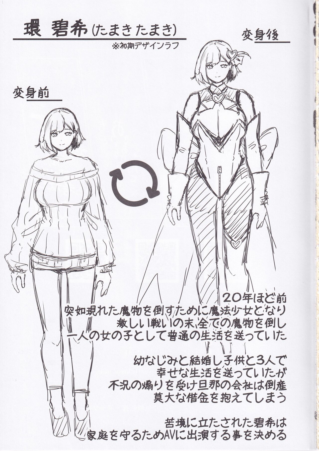 ワケあり元魔法少女(35)金欠AVデビュー!～マジカル人妻パワーメイィィクアァアァァーーップ!!～ numero di immagine  28