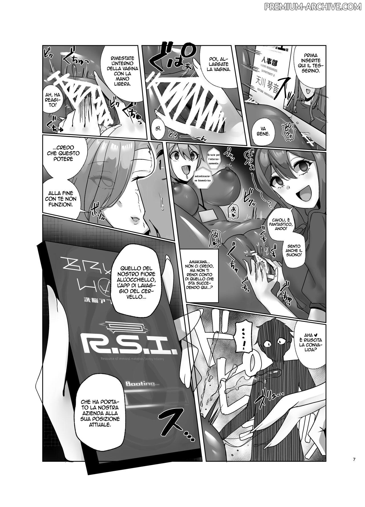 [R.S.I. (Rim)] Watashi, Onaho ni Narimasu! ~R. S. I. Sha Intern Katsudou Kiroku~ | Come Divento un Buco di Carne [Italian] [Digital] image number 7