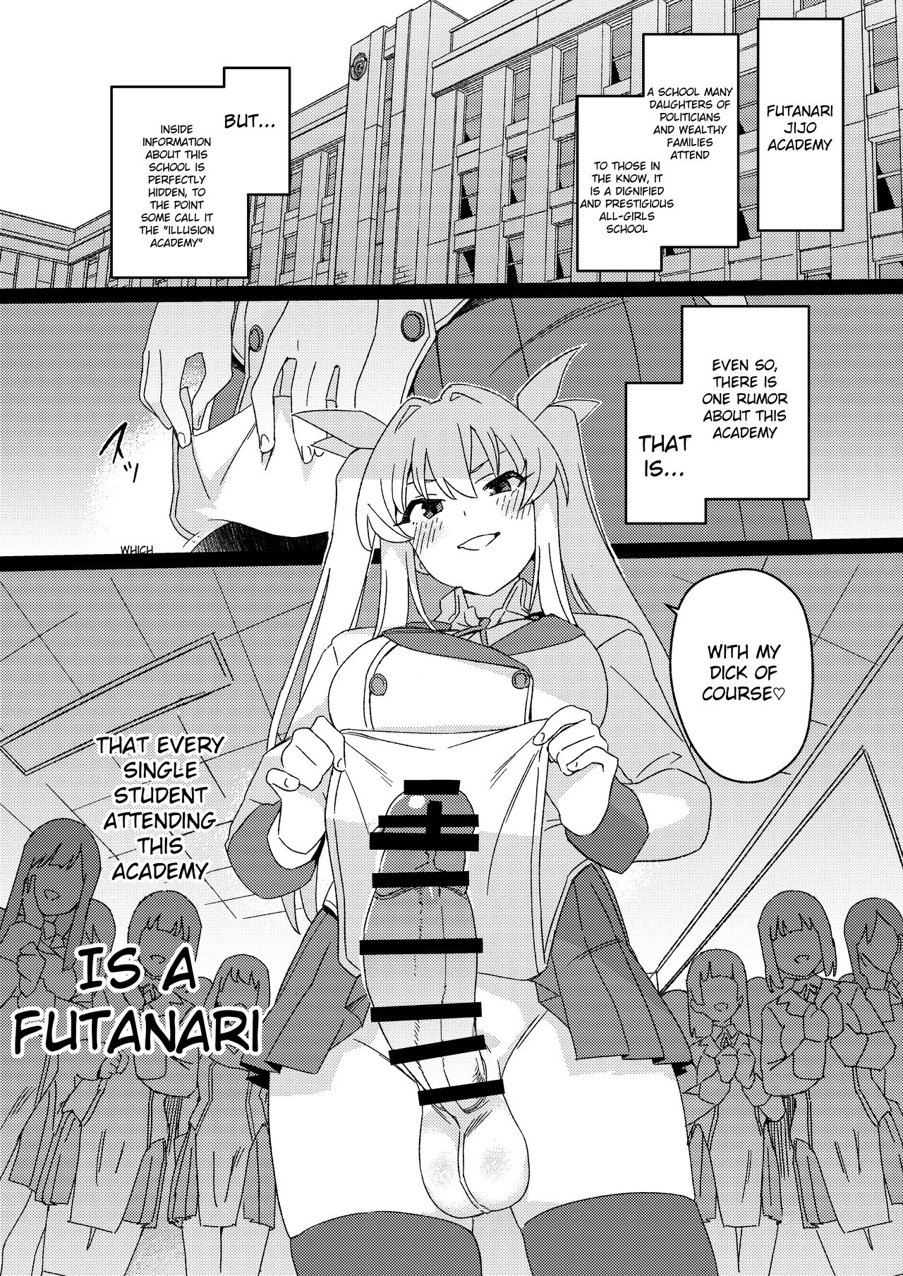 [Suimitsutou Koubou (Momo no Suidousui)] Futanari Jijo Gakuen -Kousen- [English] [Digital] image number 10