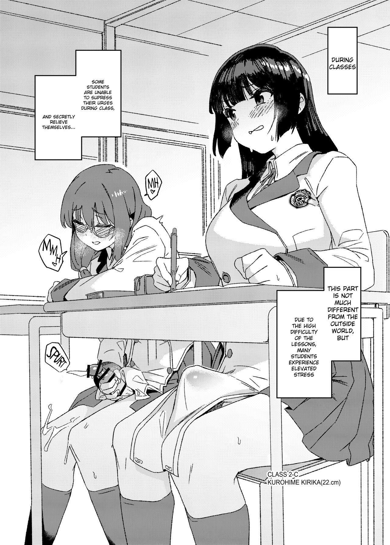 [Suimitsutou Koubou (Momo no Suidousui)] Futanari Jijo Gakuen Gakunai Report [English] [Digital] image number 7