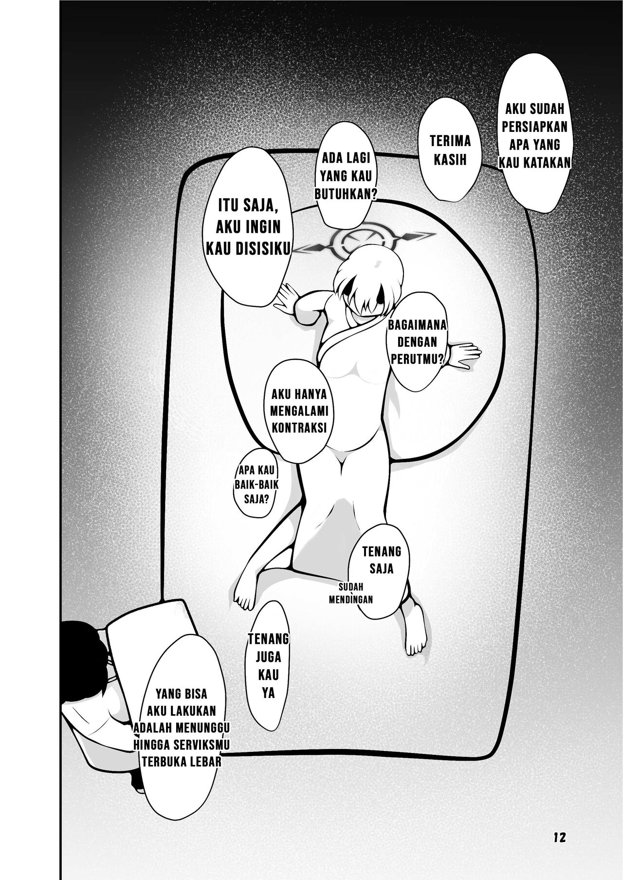 [Magical Kagechousukashi (Kagechousukashi,)] Sena ga sensei ni bunben kaijo shite morau hon (Blue Archive) [Indonesian] [Digital] image number 12