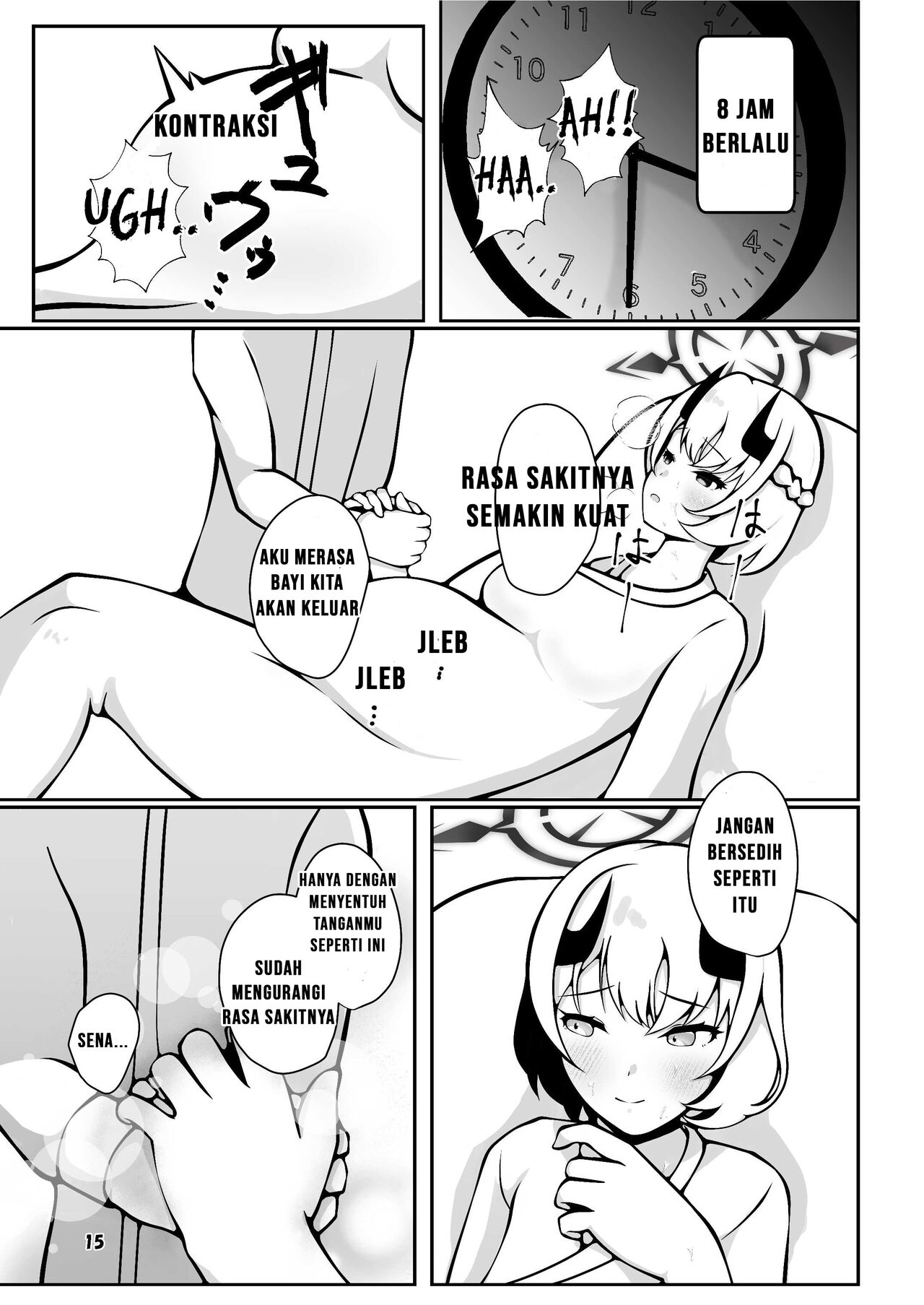 [Magical Kagechousukashi (Kagechousukashi,)] Sena ga sensei ni bunben kaijo shite morau hon (Blue Archive) [Indonesian] [Digital] image number 15