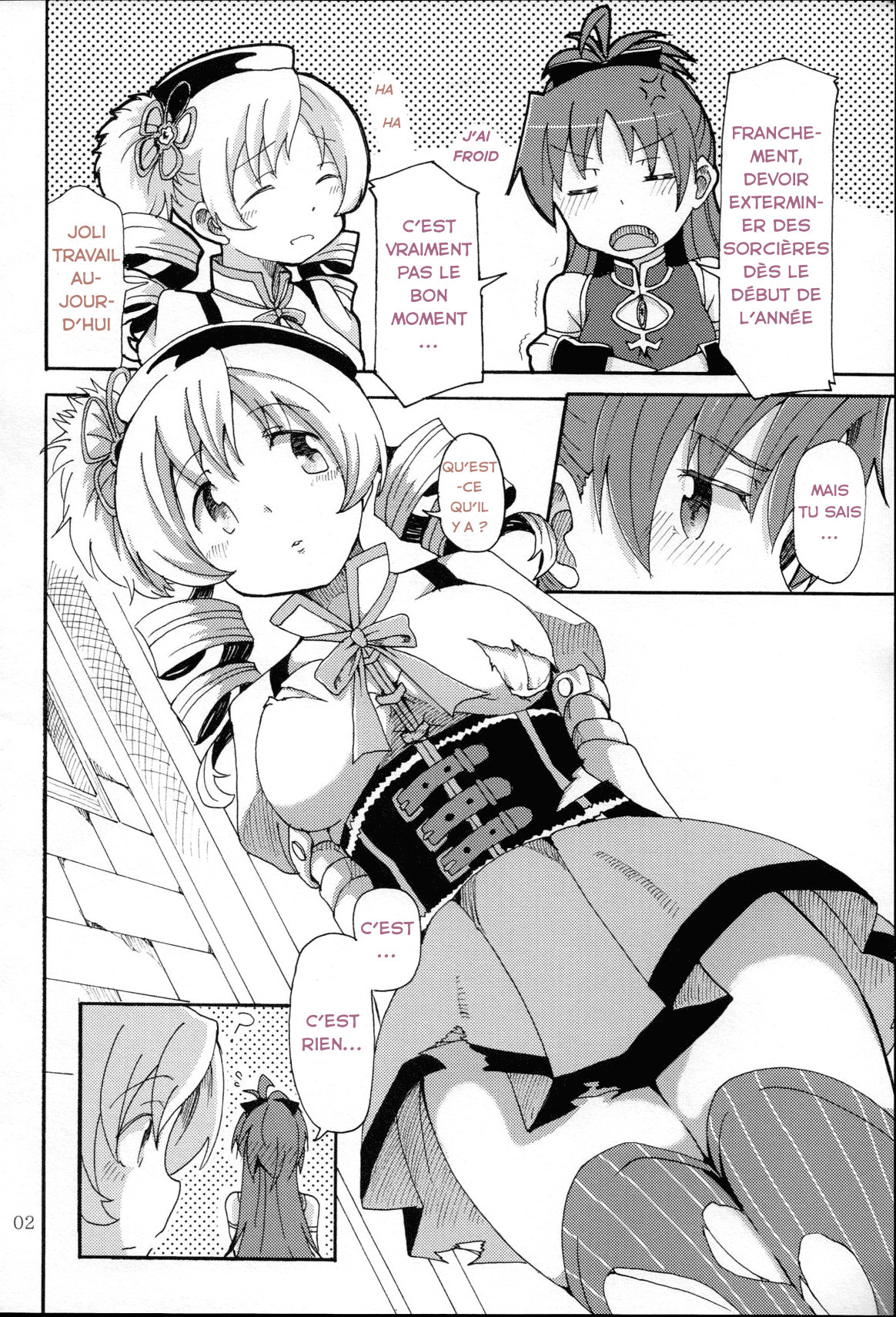 (Mou Nanimo Kowakunai 17) [Burakuradou (Takeshisu)] MamiAn! Seikatsu! (Puella Magi Madoka Magica) [French] numero di immagine  3