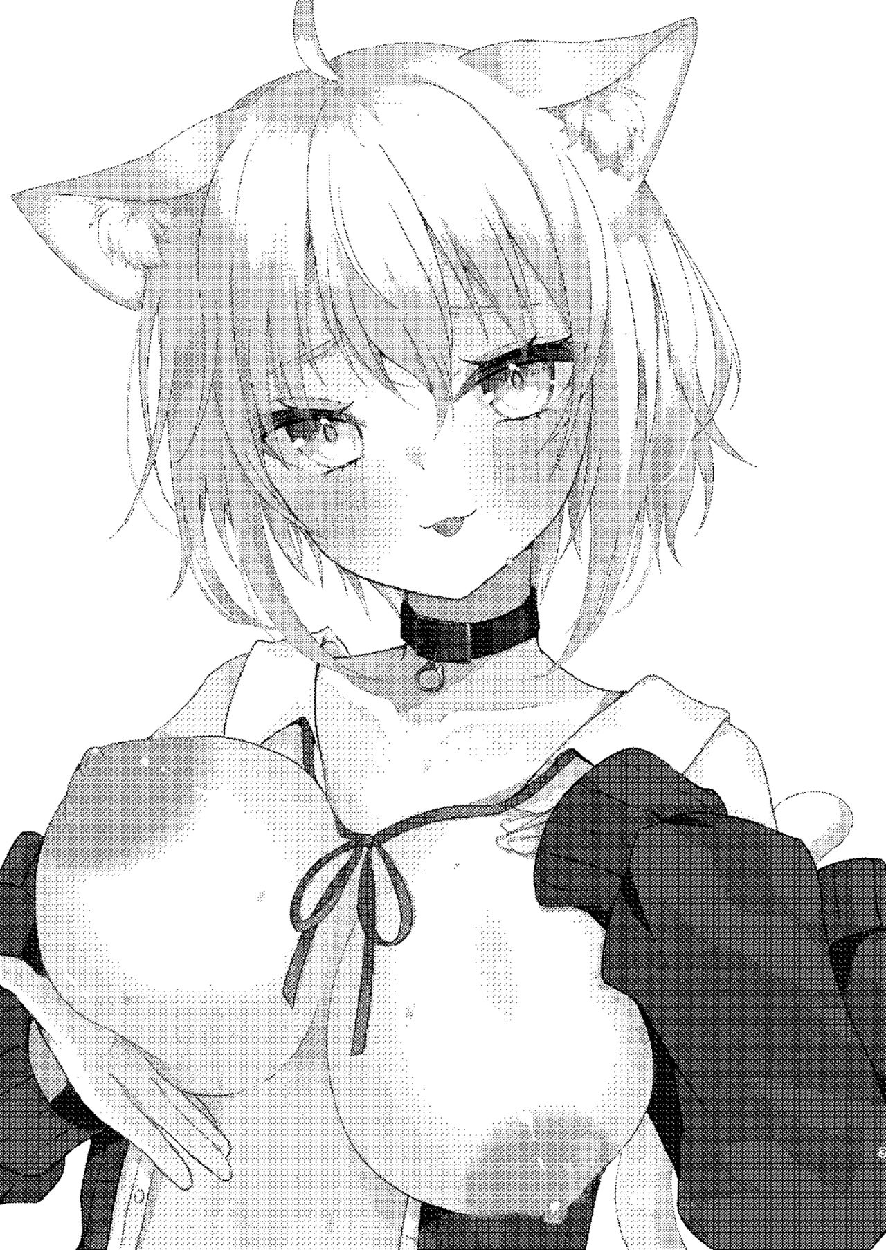 [Hazukitto! (Hazukinton)] Samuishi Okayun to Ara Ara Ecchi shitemita! (Nekomata Okayu) [Digital] 图片编号 2