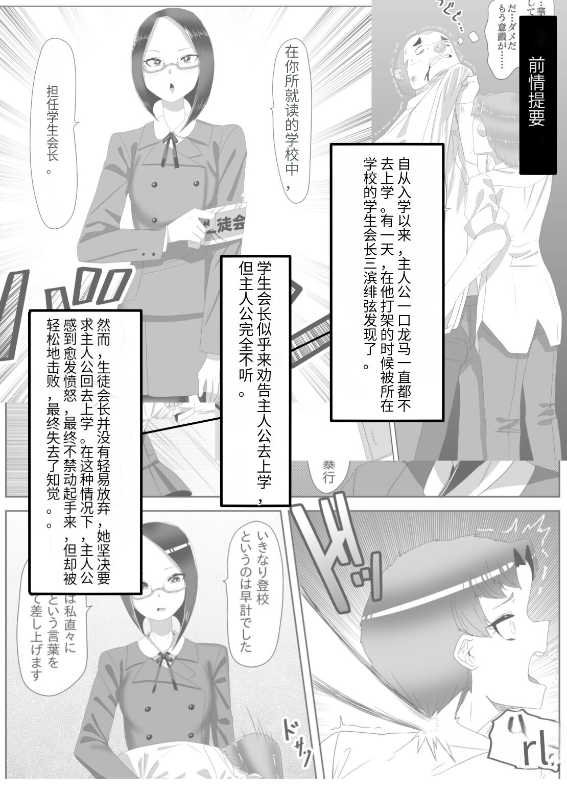 [Nitiniti Sowa (Apacchi)] Futanari Seitokaichou no Furyou Otokonoko Kousei Keikaku 2 [Chinese] [药娘小月个人机翻] 画像番号 6