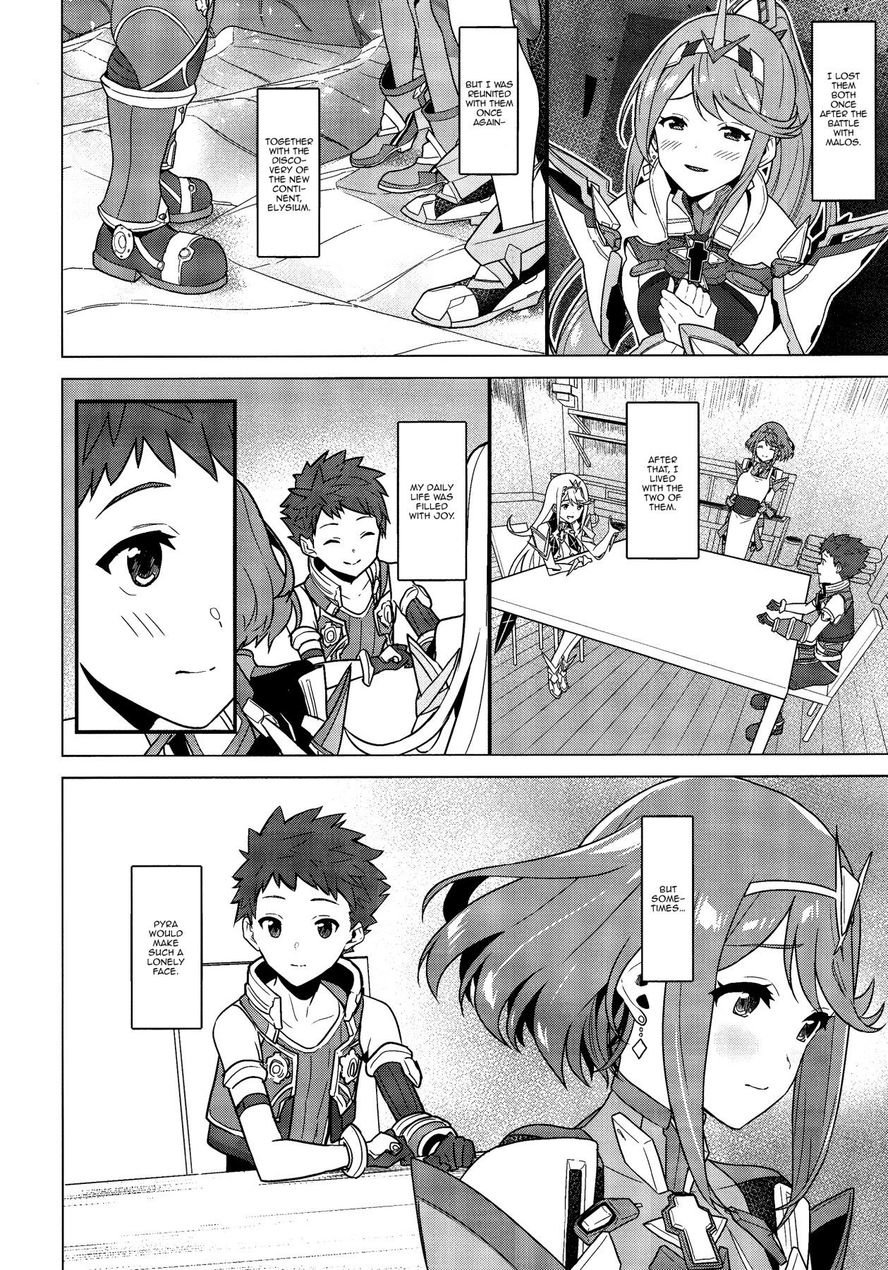 (C95) [Pony Farm (Bonnie)] Chouyou no Naka e to | In The Morning Light (Xenoblade Chronicles 2) [English] {Doujins.com} numero di immagine  3