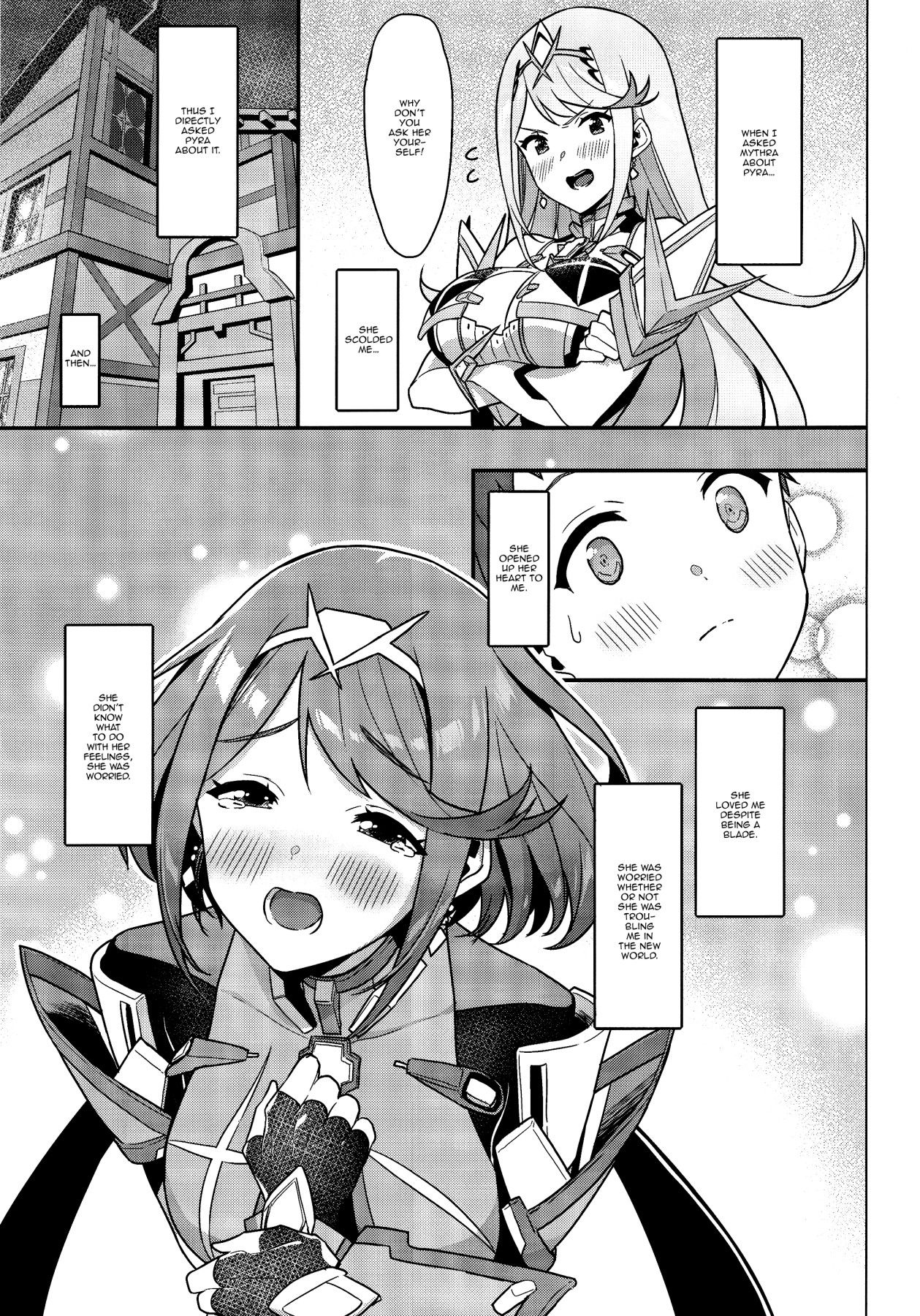 (C95) [Pony Farm (Bonnie)] Chouyou no Naka e to | In The Morning Light (Xenoblade Chronicles 2) [English] {Doujins.com} numero di immagine  4