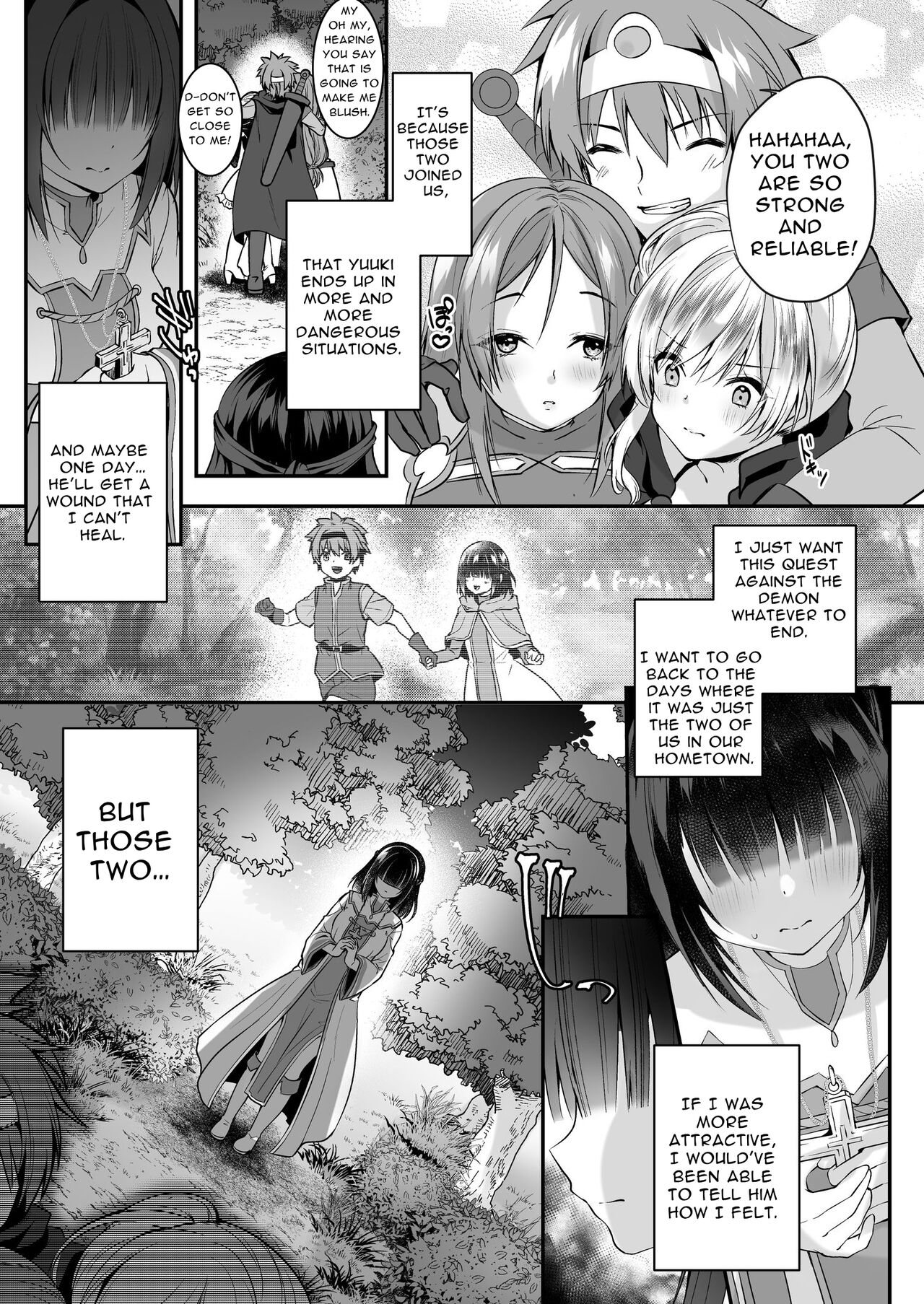 [Seika Kairaku Shoten (Eltoria, Rurimaru)] Yami Ochi Sister no Marunomi Kairaku Osen ~NTR Shi ni kuru Yatsu Zenin Marunomi Sureba Watashi no Kachida yo ne~ | Vore Pleasure Contamination of a Darkly Corrupted Cleric [English] image number 4
