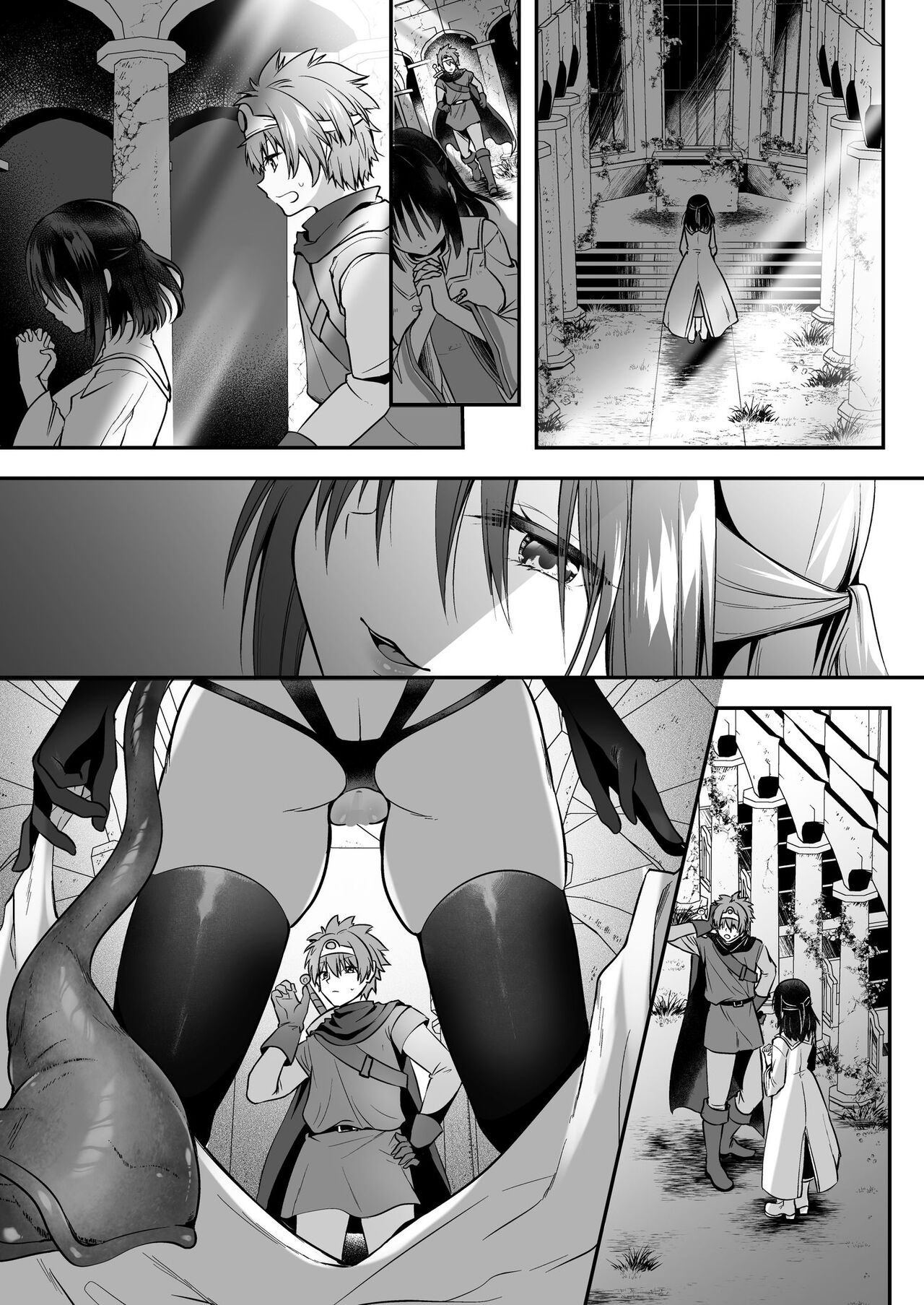 [Seika Kairaku Shoten (Eltoria, Rurimaru)] Yami Ochi Sister no Marunomi Kairaku Osen ~NTR Shi ni kuru Yatsu Zenin Marunomi Sureba Watashi no Kachida yo ne~ | Vore Pleasure Contamination of a Darkly Corrupted Cleric [English] image number 54