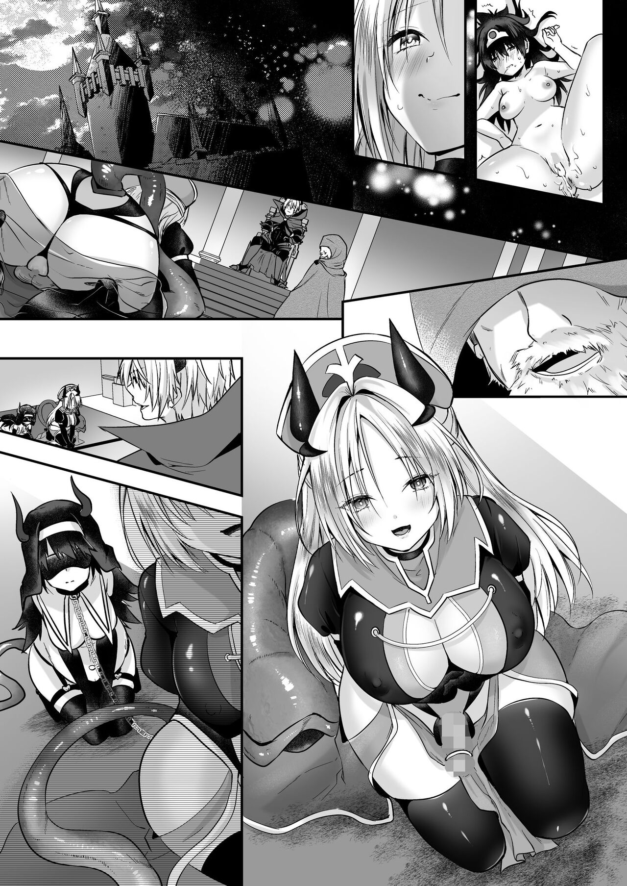 [Seika Kairaku Shoten (Eltoria, Rurimaru)] Yami Ochi Sister no Marunomi Kairaku Osen ~NTR Shi ni kuru Yatsu Zenin Marunomi Sureba Watashi no Kachida yo ne~ | Vore Pleasure Contamination of a Darkly Corrupted Cleric [English] image number 66