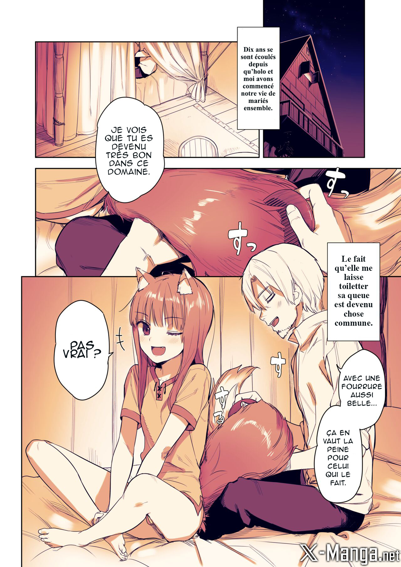 [Ajisaidenden (Kawakami Rokkaku, Takanashi Rei)] Wacchi to Shippori Kezukuroi Hon (Spice and Wolf) [French] [Northface] [Decensored] 이미지 번호 3