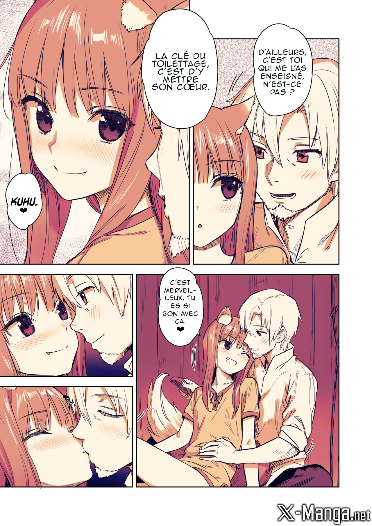 [Ajisaidenden (Kawakami Rokkaku, Takanashi Rei)] Wacchi to Shippori Kezukuroi Hon (Spice and Wolf) [French] [Northface] [Decensored] 이미지 번호 4