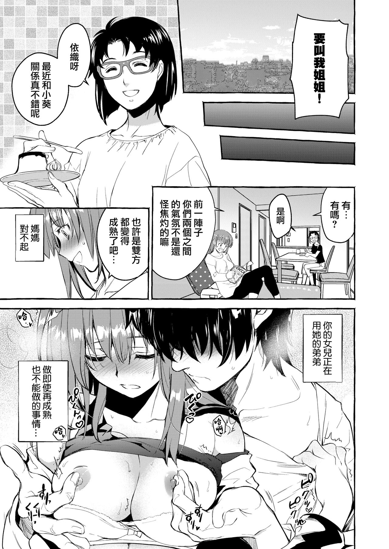 [Shōji-ya/ kitōen] in kya otōto ga yō kya Ji Ki o ne Toru made｜阴郁弟弟与开朗姐姐 直到把姐姐睡到手为止[中文] [橄榄汉化组] numero di immagine  22