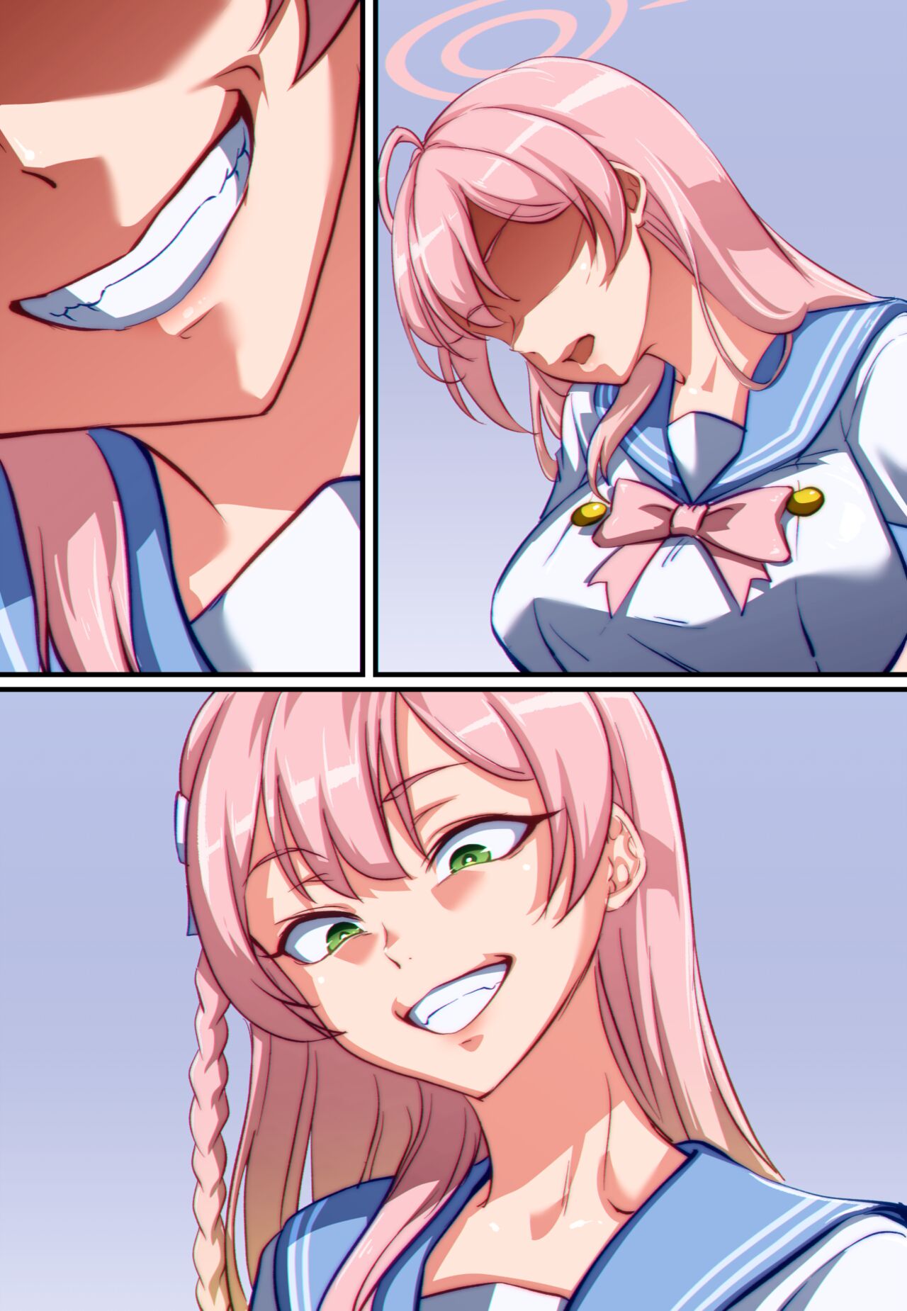 【Full Color Speechless Manga 15P（Art:Khear）】Blue Archive Hanako Urawa Slime Possession 画像番号 6