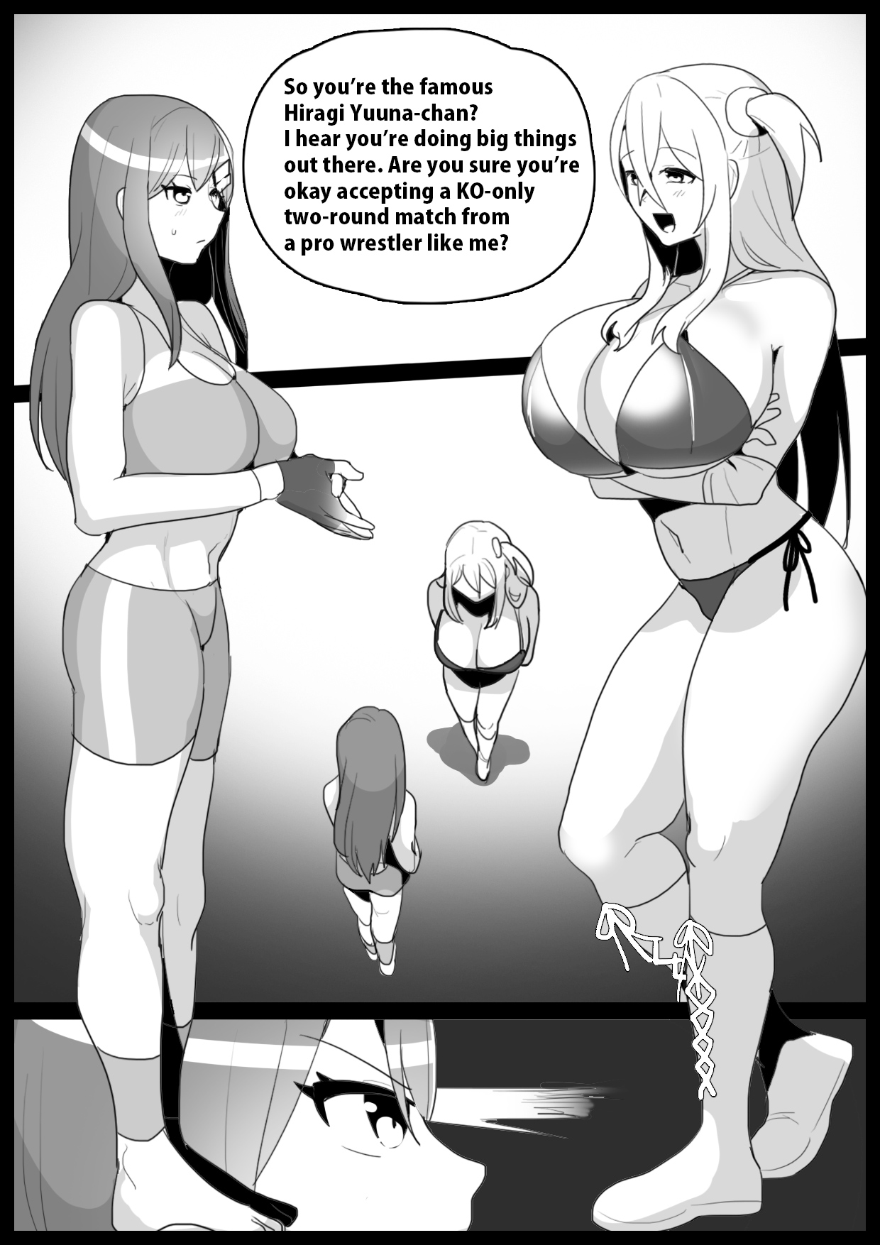 [The Nation of Head Scissors, Toppogi] Girls Beat! Plus - Yuuna Hiiragi vs Saki 2eme image