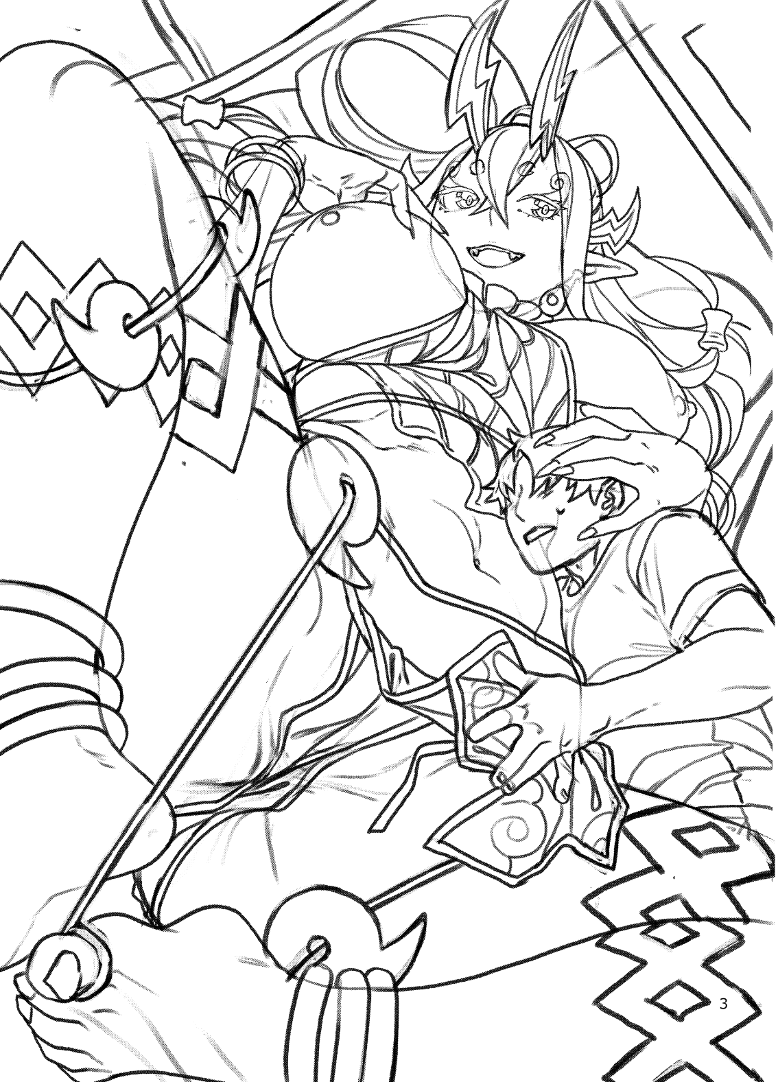 [Nekomataya (Nekomata Naomi)] Okki na Ibuki Douji to Ichaicha Suru Hon | A Book About Doing Lewd Stuff With A Large Ibuki Douji (Fate/Grand Order) [English] {Doujins.com} [Digital] 3eme image