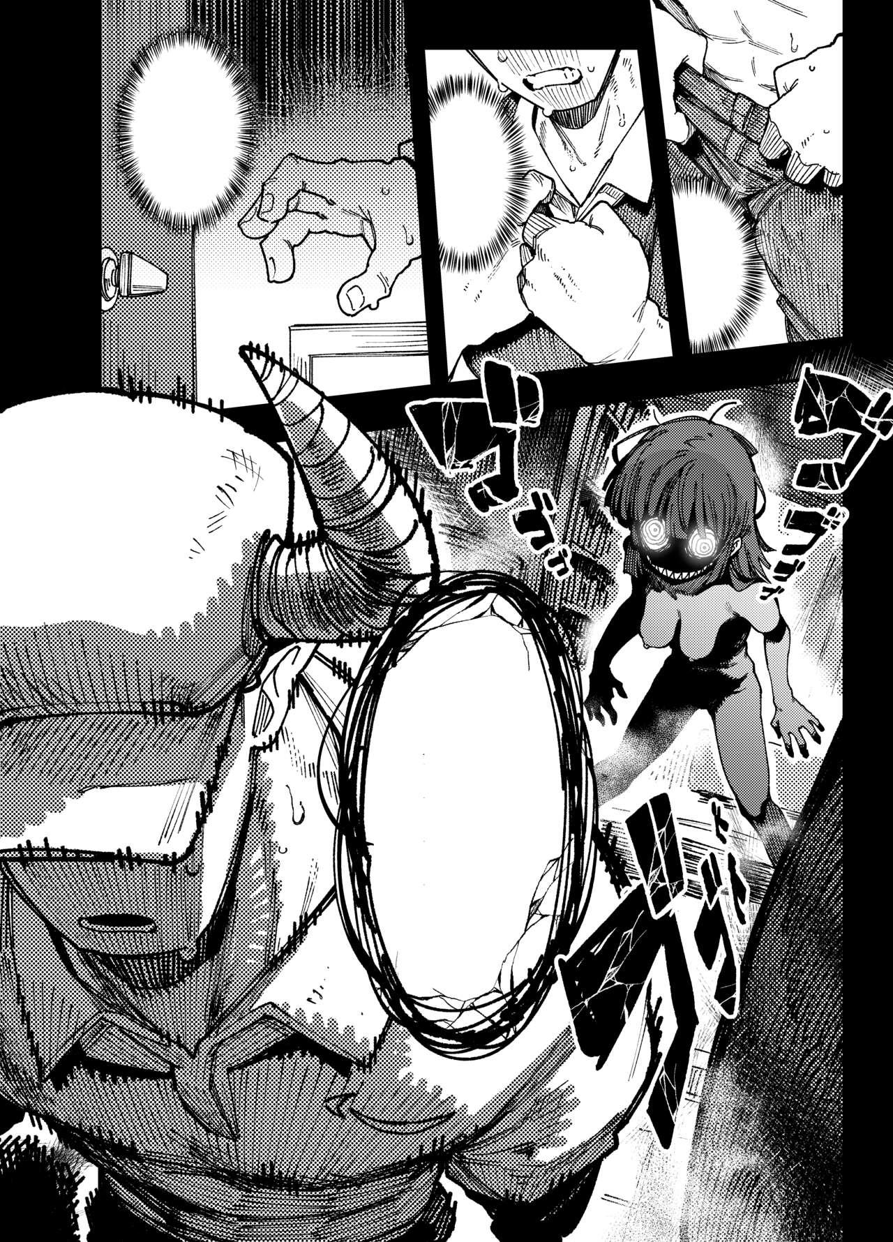 [Hoshoku Shoujo (Karasu Chan)] Ie ga Shike Sugite Haete Kita Genkaku Yuuhatsu Kinoko wo Gosyoku Shite Hatsujyou Shita Ato no Are ya Kore [Textless]] изображение № 50