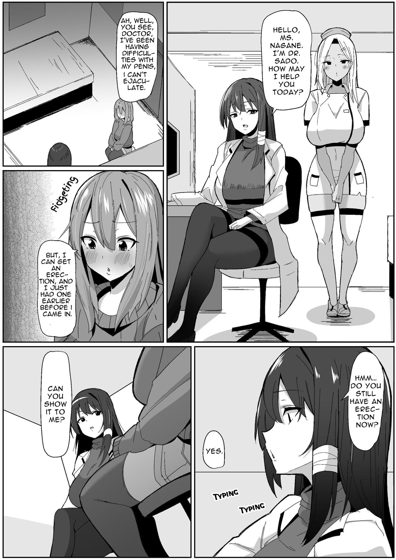 [Kosuko Teikoku (sella)] Moshimo Futanari wa Bokki Shitara Shasei suru no ga Atarimae no Sekai dattara ~Clinic Hen~ | What if a futanari getting a boner meant they had to blow their load? ~Clinic~ [English] [RWfuta] numero di immagine  12