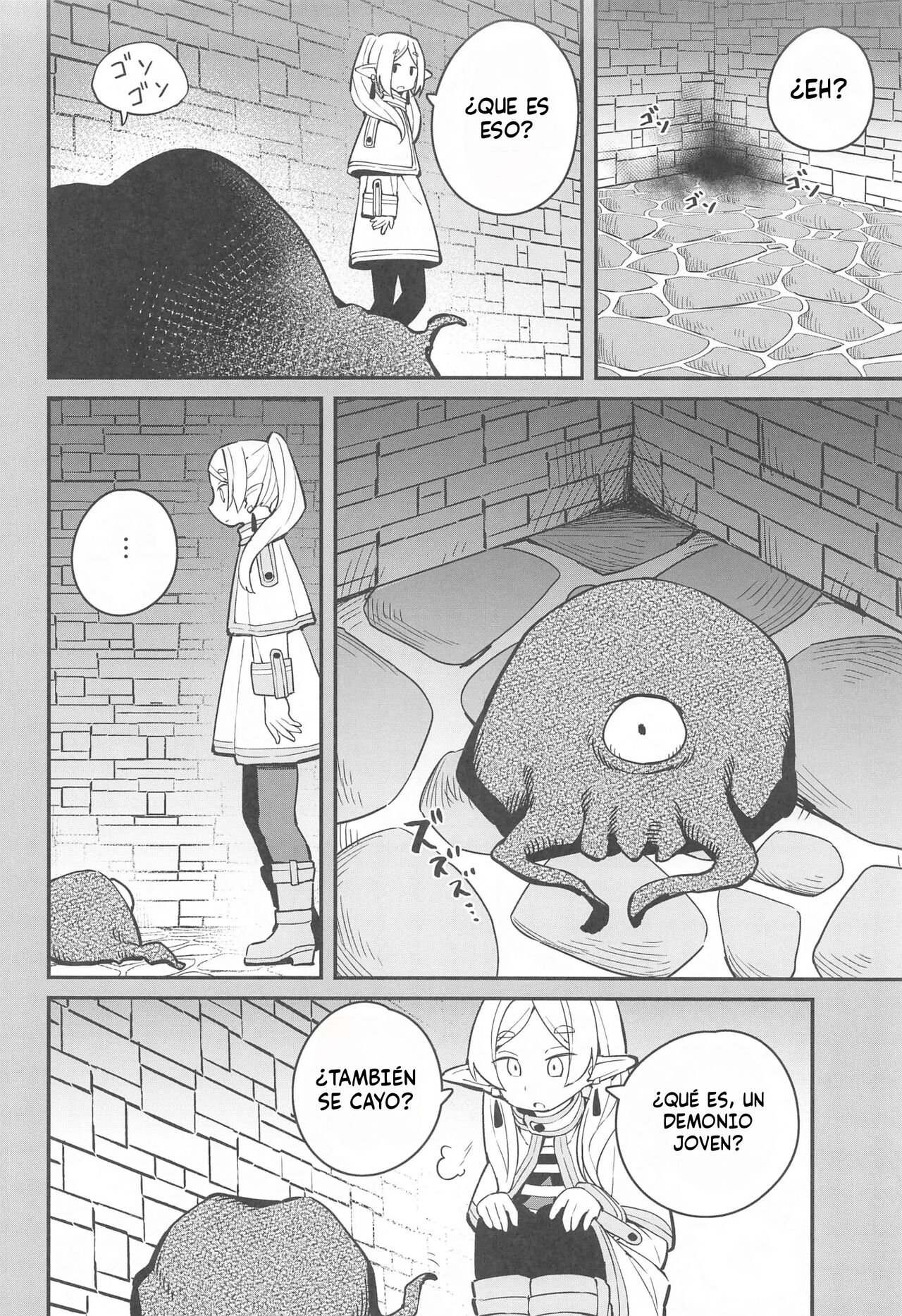 (C103) [Tanaka-ke no Kamo (Tanaka Ahiru)] Otoshiana kara no Dasshutsu | Escape Del Pozo. ¡la Última Aventura! (Sousou no Frieren) [Spanish] [JosephDLico] 이미지 번호 5