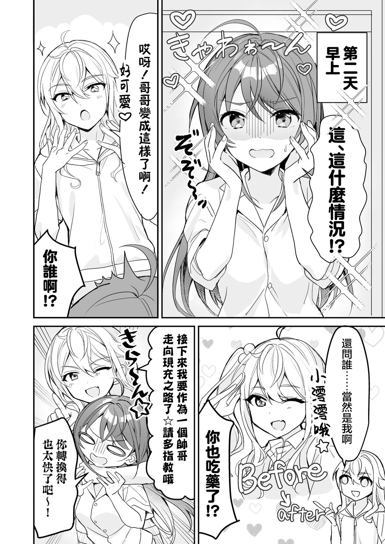 [Sokuochi Shoujo (Kagamino Mochiko)] TS Kyoudai [Chinese] [瑞树汉化组] [Digital] 图片编号 8